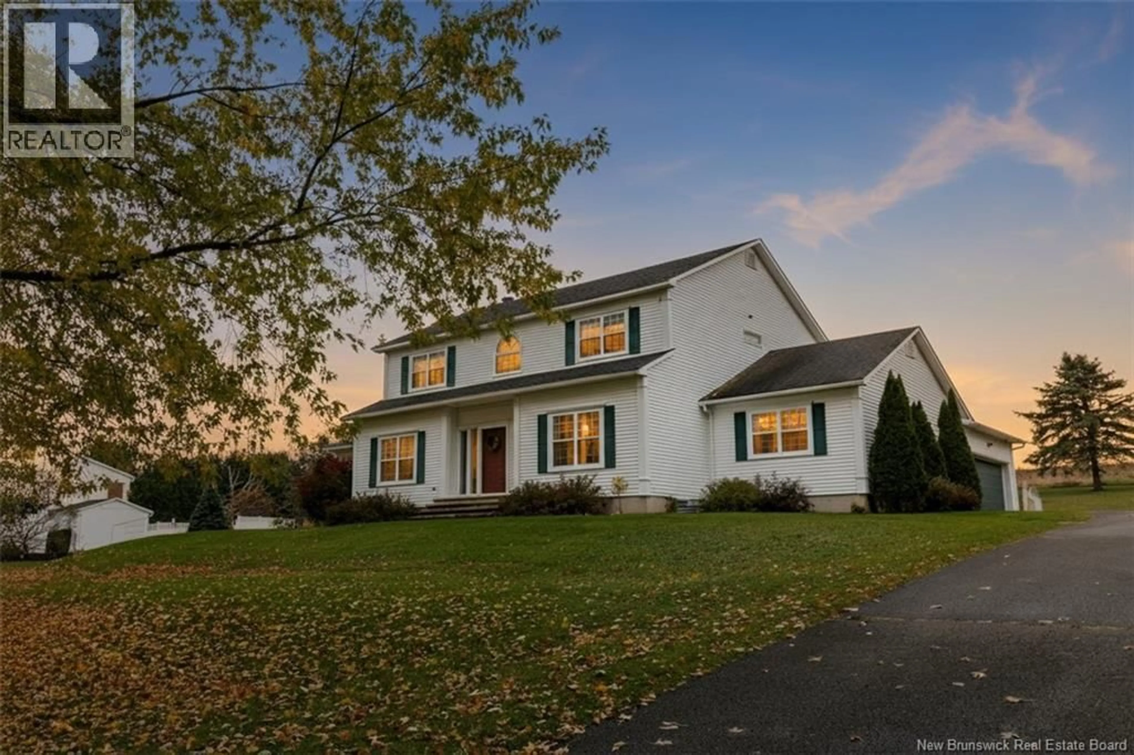 Home with vinyl exterior material, street for 420 RVIERVIEW DRIVE, Florenceville-Bristol New Brunswick E7L3M9