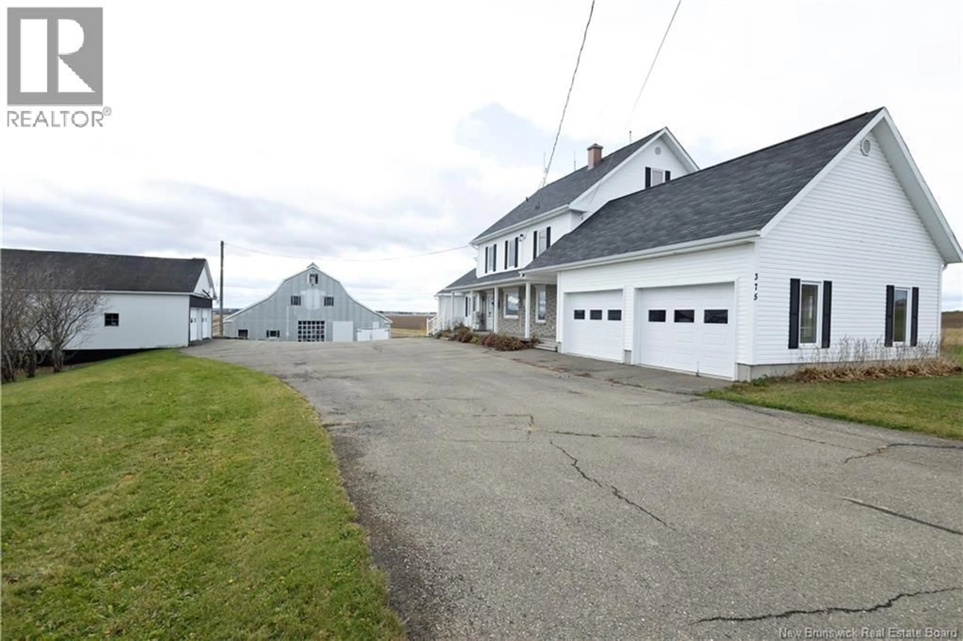 A pic from outside/outdoor area/front of a property/back of a property/a pic from drone, street for 375 CH 1ER RANG, DSL de Drummond/DSL of Drummond New Brunswick E3Y2S8