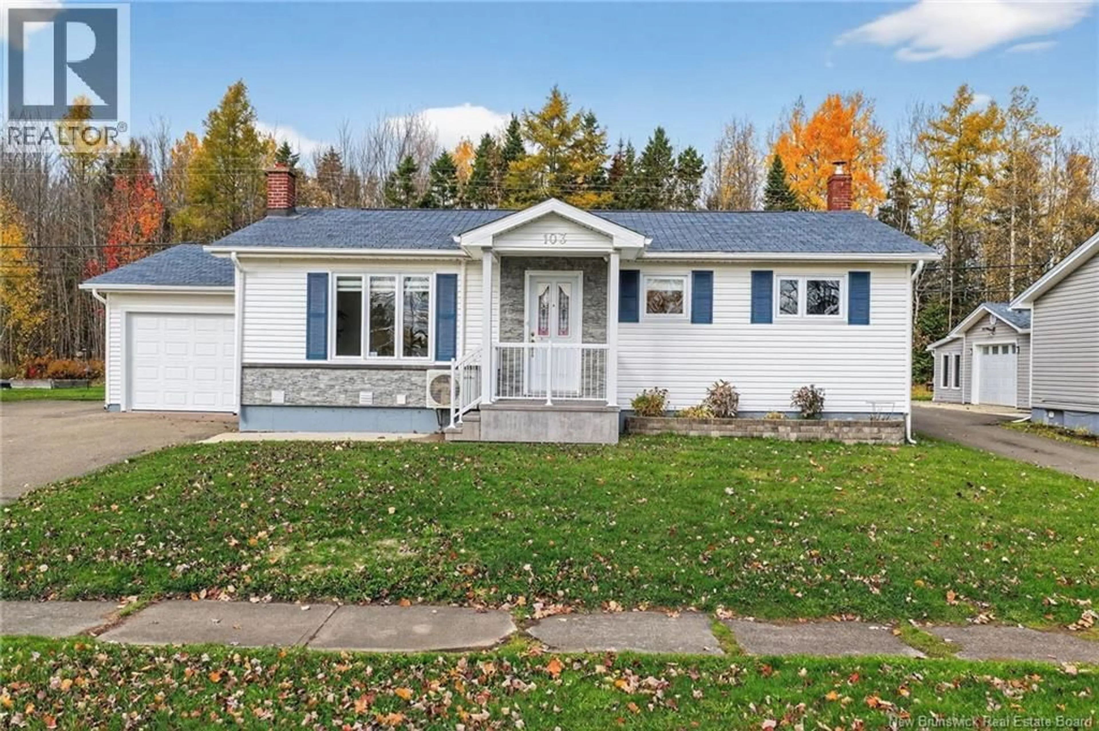 Home with vinyl exterior material, street for 103 LABROSSE, Moncton New Brunswick E1A4W9