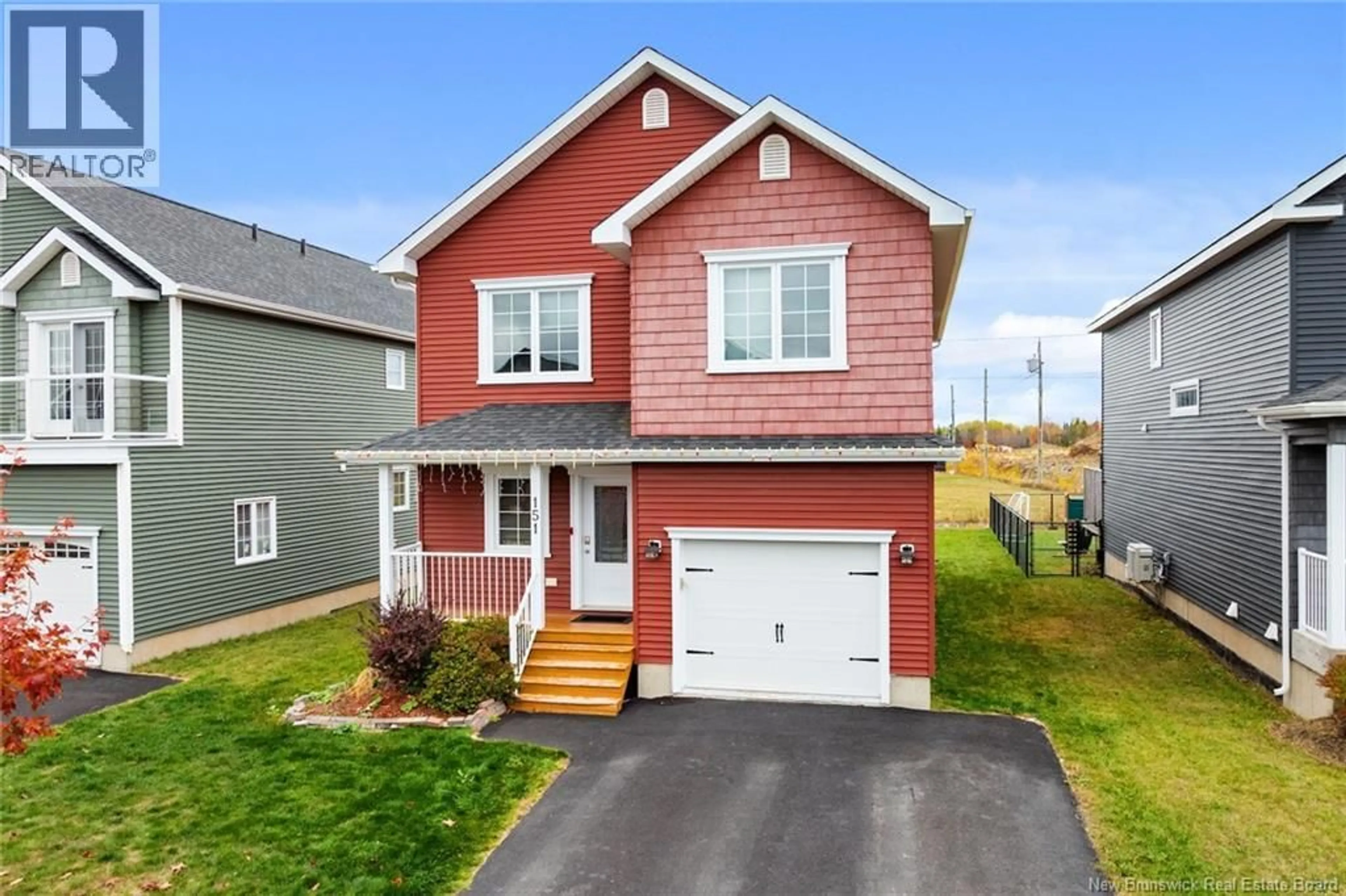 Home with vinyl exterior material, street for 151 LANGILLE DRIVE, Fredericton New Brunswick E3C0N3