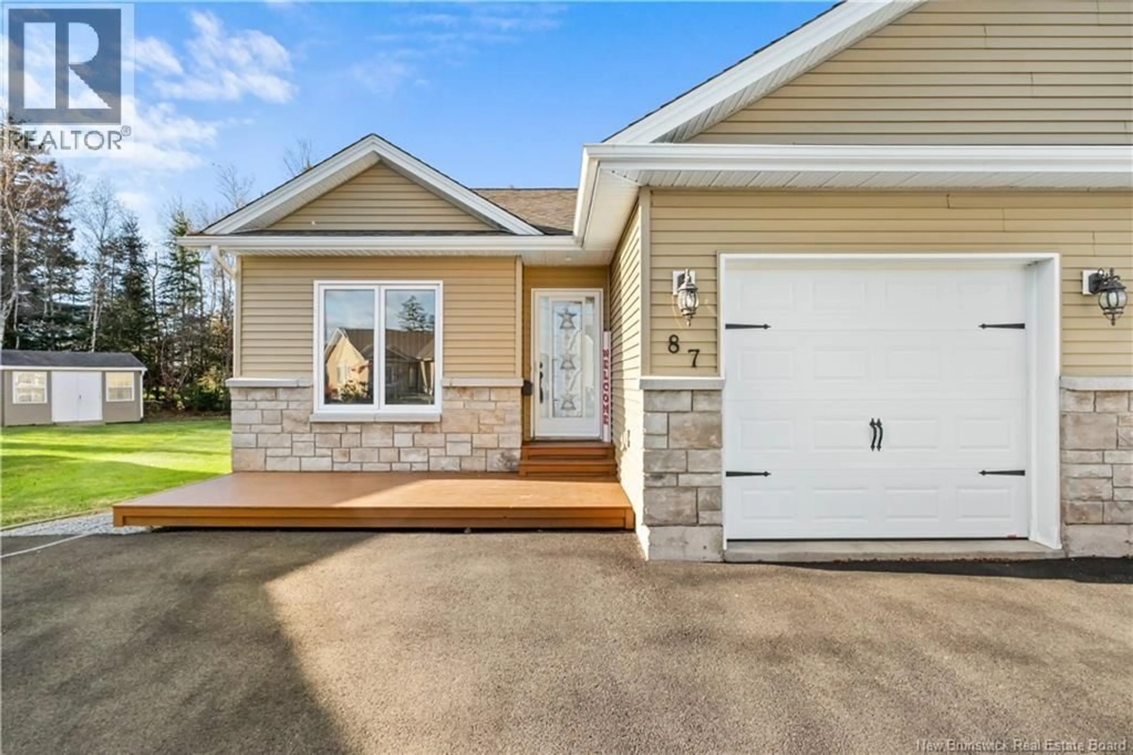 Home with vinyl exterior material, street for 87 SYRAH COURT, Dieppe New Brunswick E1A6A7