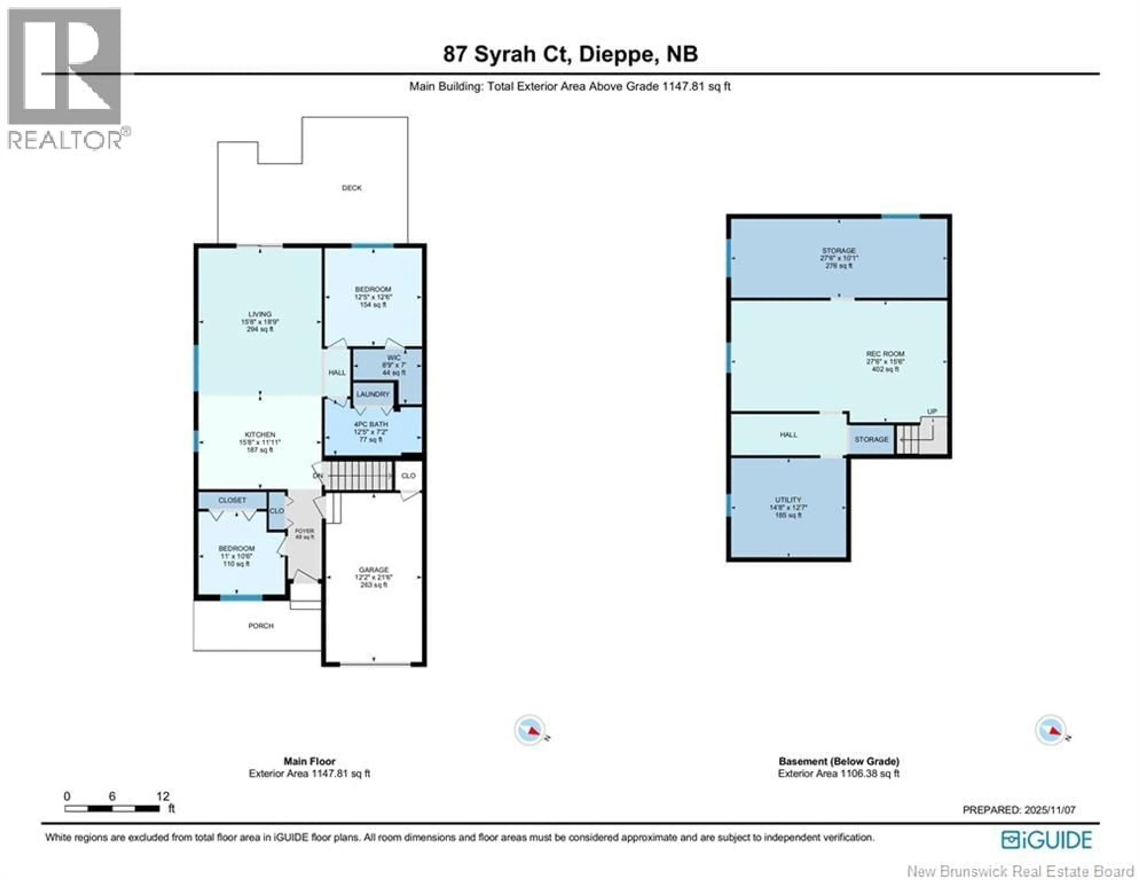 Floor plan for 87 SYRAH COURT, Dieppe New Brunswick E1A6A7