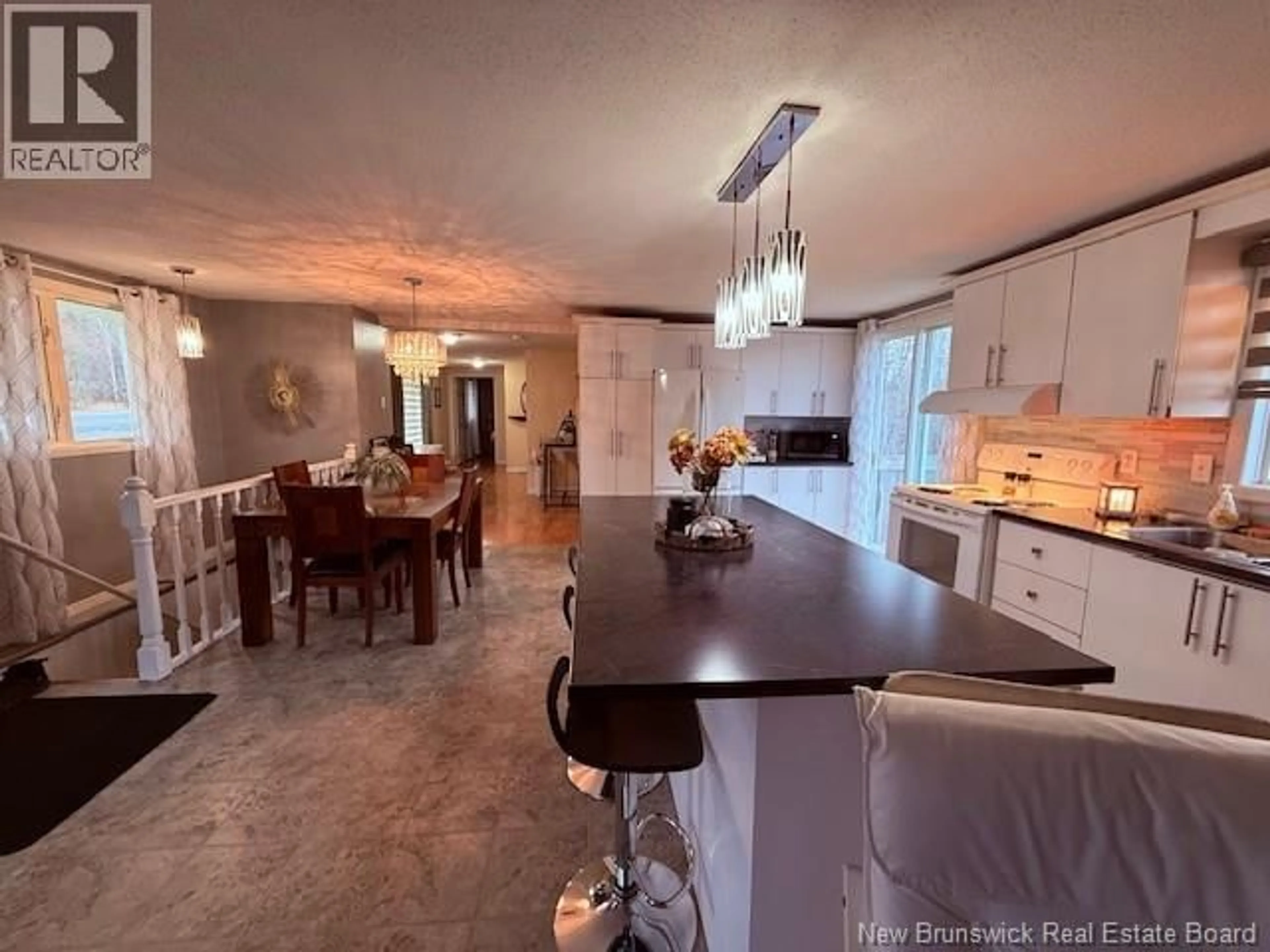 Open concept kitchen, ceramic/tile floor for 2537 DES PIONNIERS AVENUE, Balmoral New Brunswick E8E1C5