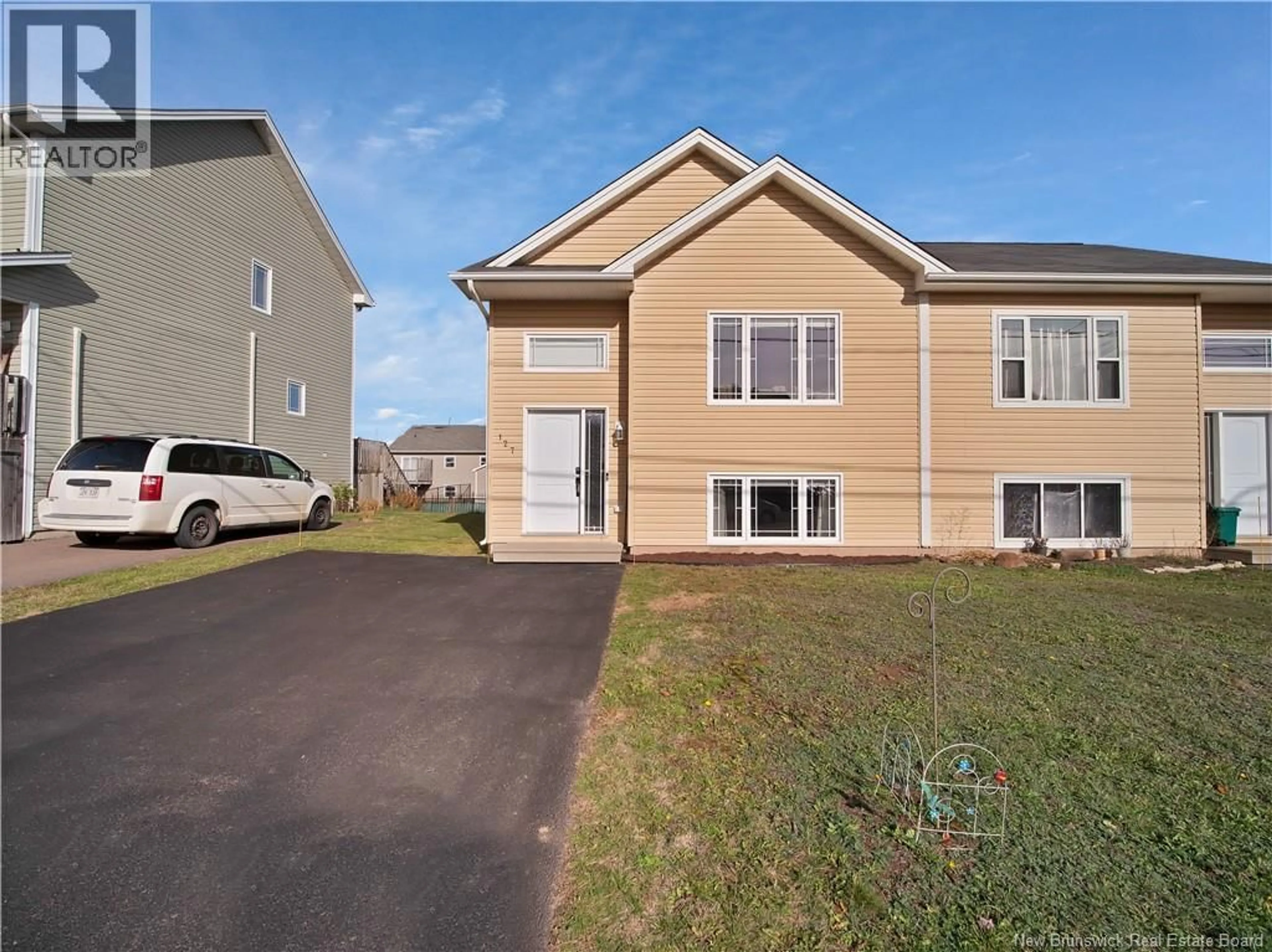 Home with vinyl exterior material, street for 127 CORIANDER STREET, Moncton New Brunswick E1G0R9