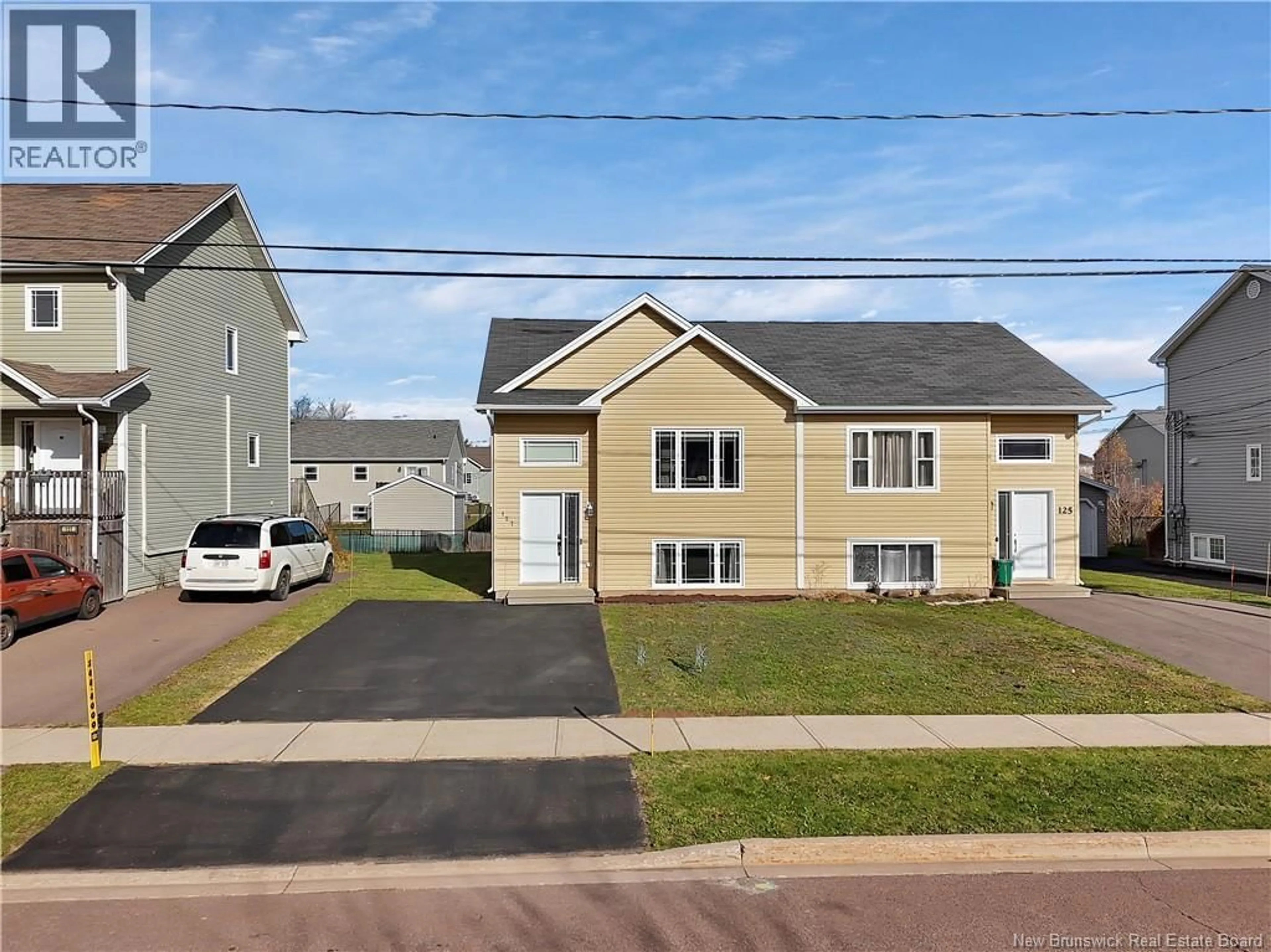 Home with vinyl exterior material, street for 127 CORIANDER STREET, Moncton New Brunswick E1G0R9