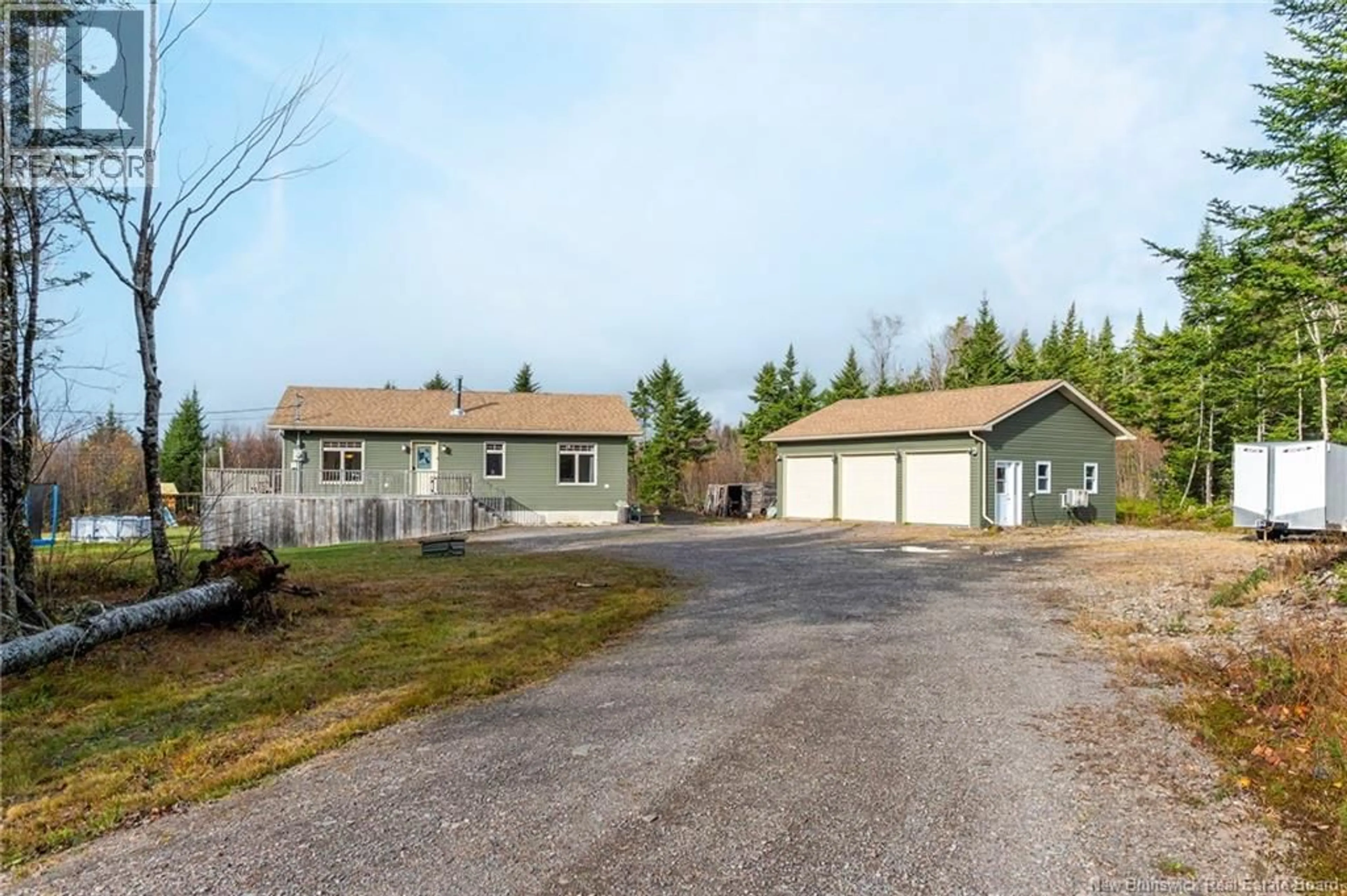 A pic from outside/outdoor area/front of a property/back of a property/a pic from drone, street for 1633 ROUTE 111, Bains Corner New Brunswick E5R1R4