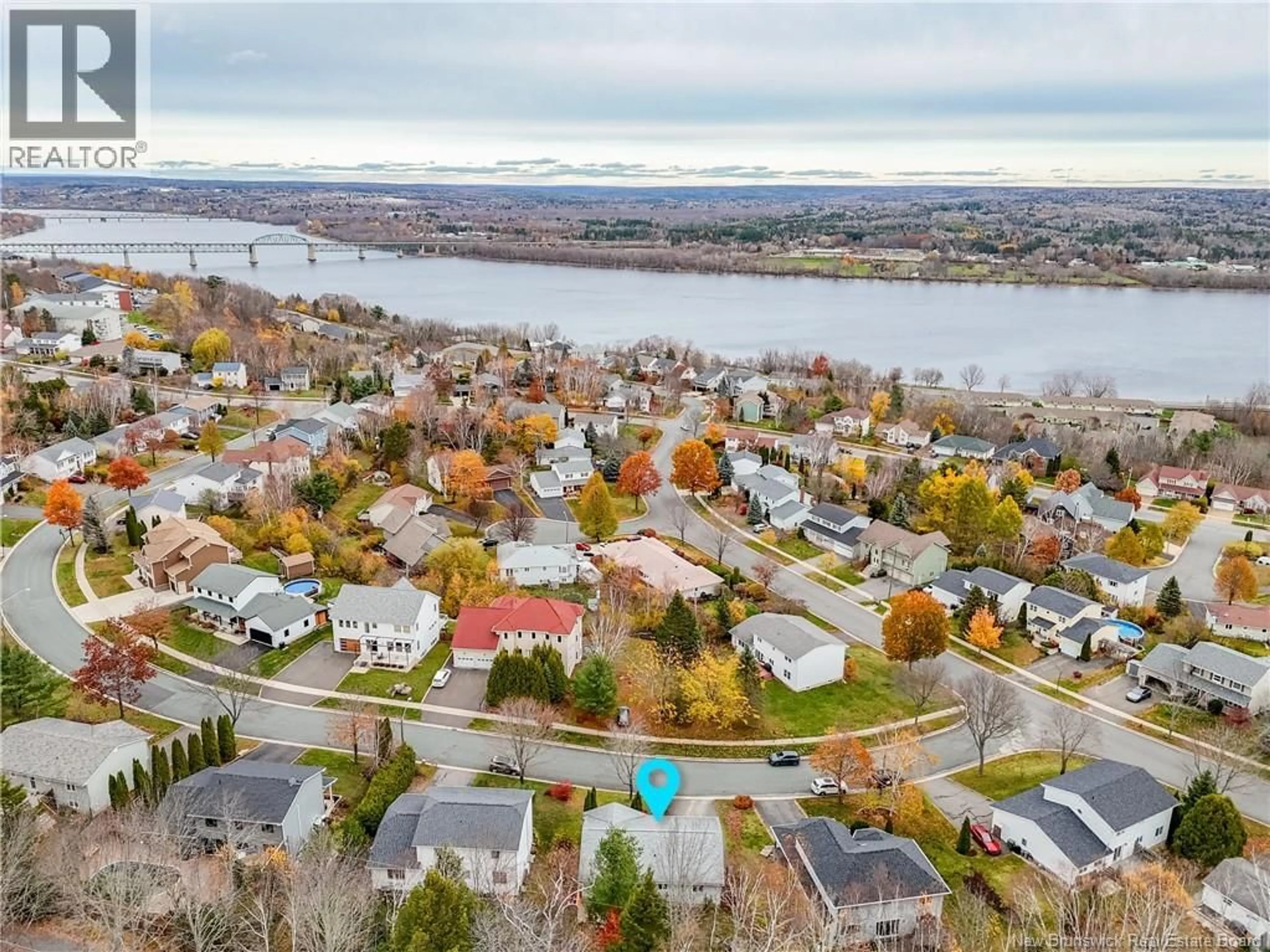 A pic from outside/outdoor area/front of a property/back of a property/a pic from drone, water/lake/river/ocean view for 27 STONEYBROOK CRESCENT, Fredericton New Brunswick E3B6Y2
