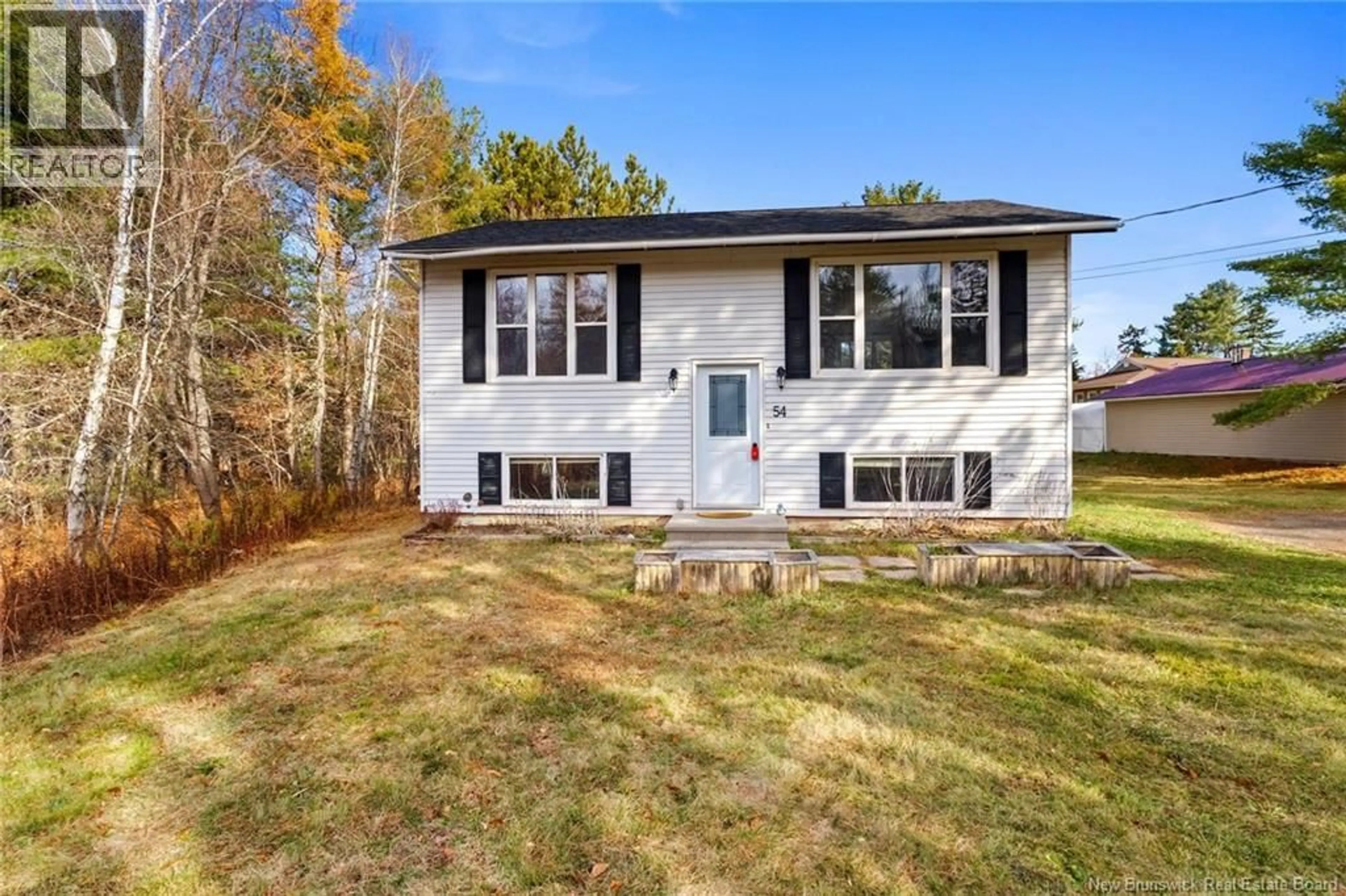 Home with vinyl exterior material, street for 54 LANDING ROAD, Geary New Brunswick E2V3Z1