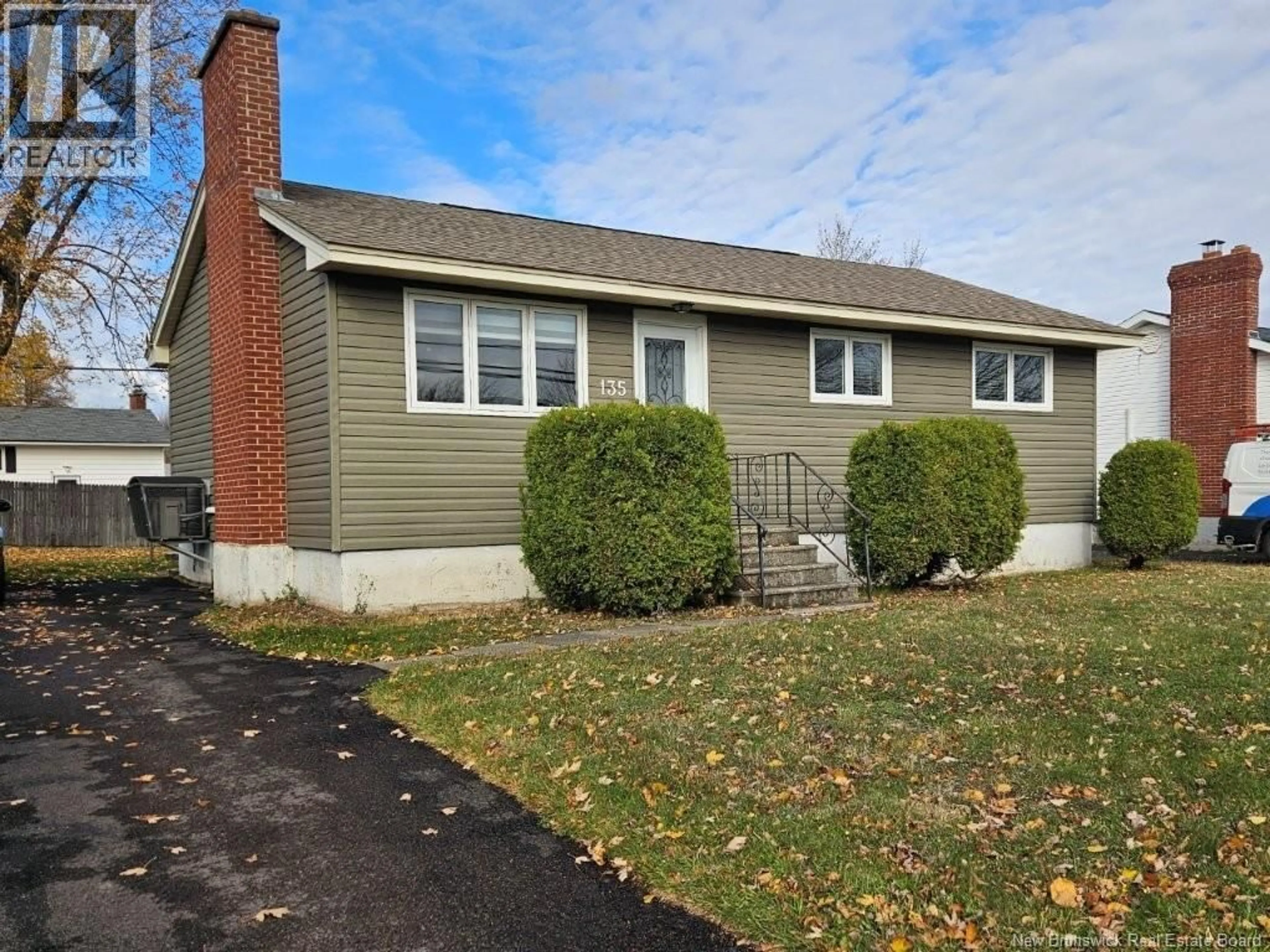 Home with vinyl exterior material, street for 135 CRANDALL STREET, Moncton New Brunswick E1C4E1