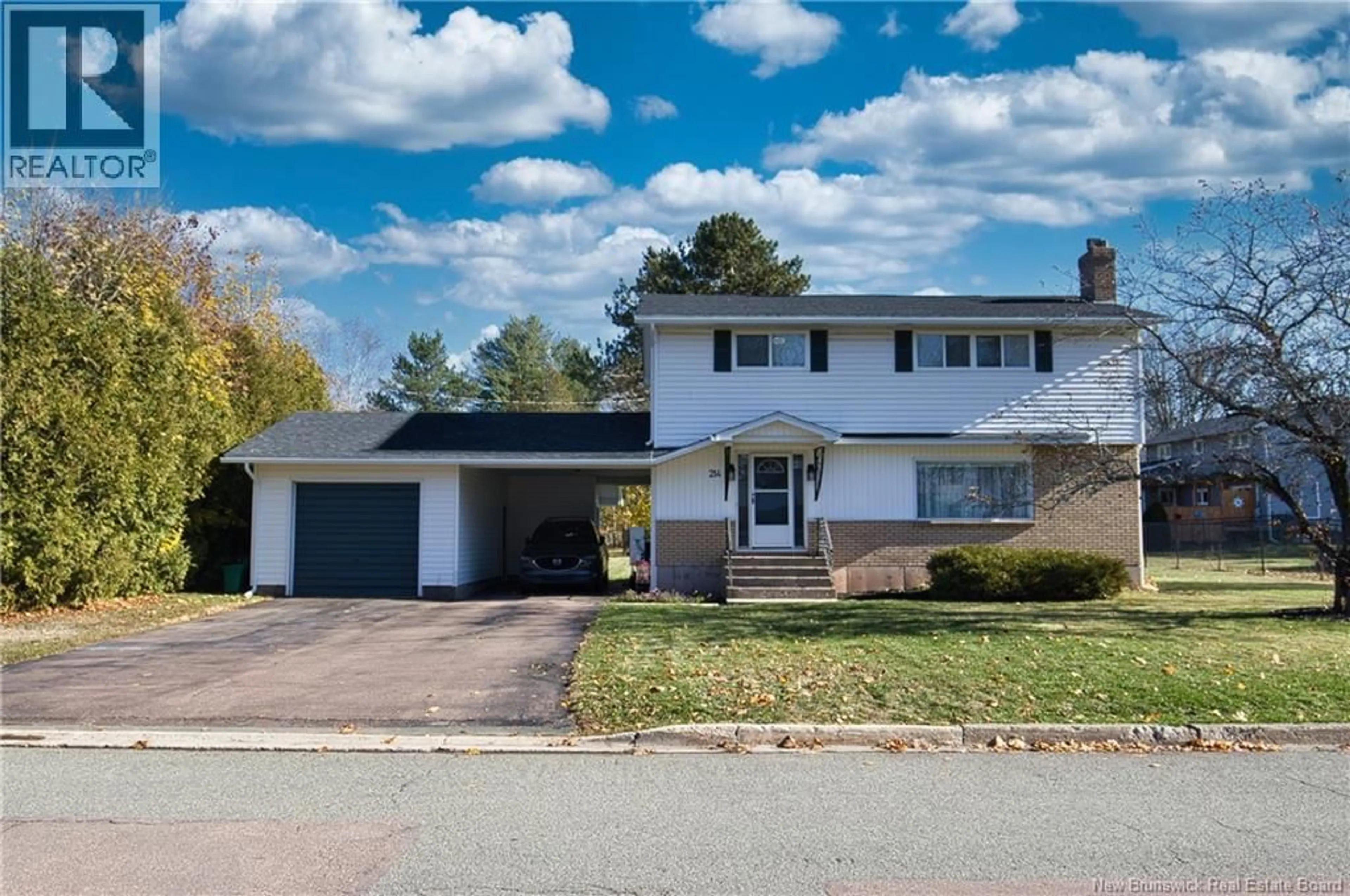 Home with vinyl exterior material, street for 214 MCALLISTER ROAD, Riverview New Brunswick E1B1T8
