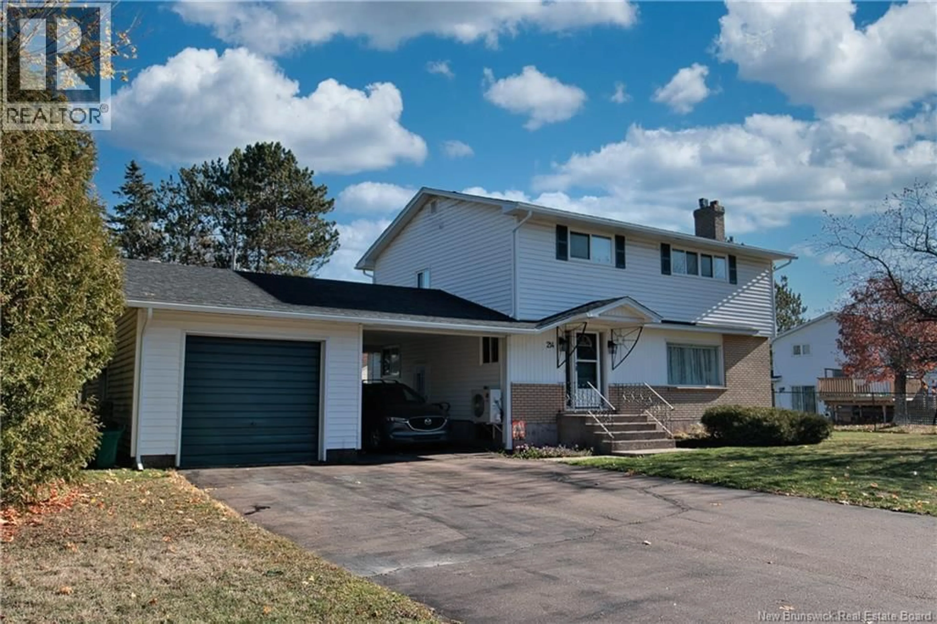 Home with vinyl exterior material, street for 214 MCALLISTER ROAD, Riverview New Brunswick E1B1T8