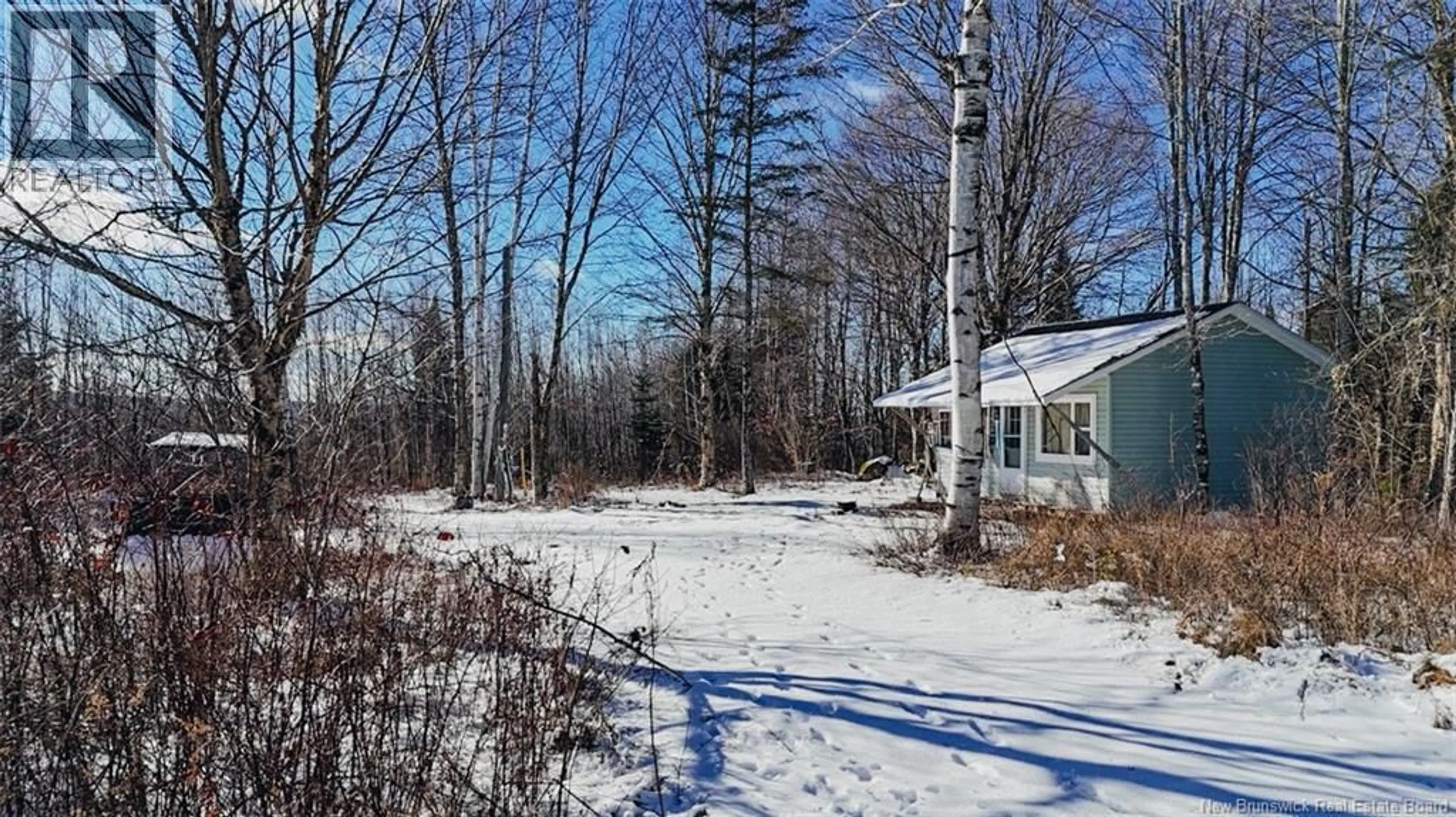 A pic from outside/outdoor area/front of a property/back of a property/a pic from drone, forest/trees view for 1356 HARTIN SETTLEMENT ROAD, Hartin Settlement New Brunswick E7L4P1