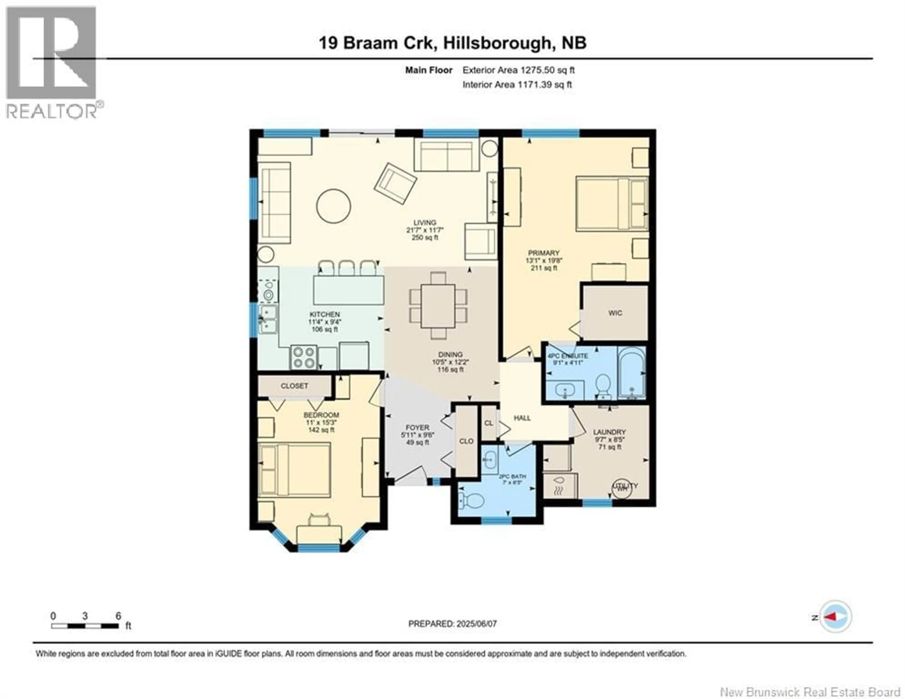 Floor plan for 19 BRAAM CRESCENT, Hillsborough New Brunswick E4H0B6