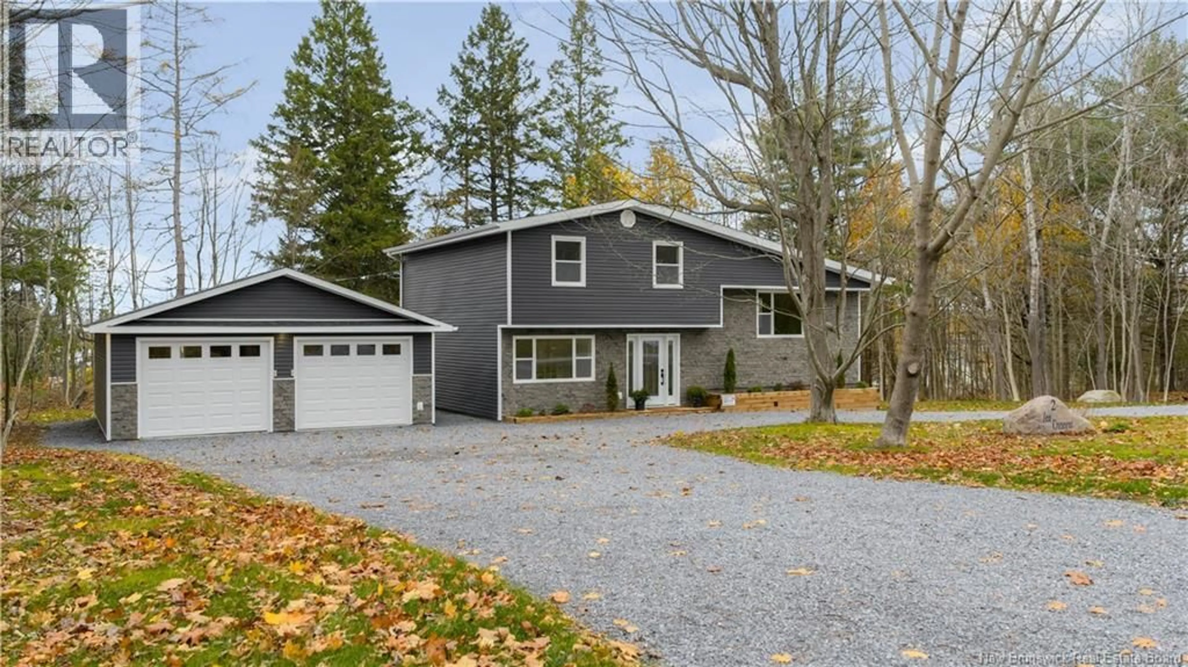 Home with vinyl exterior material, street for 2 IAN CRESCENT, Rothesay New Brunswick E2E5P9