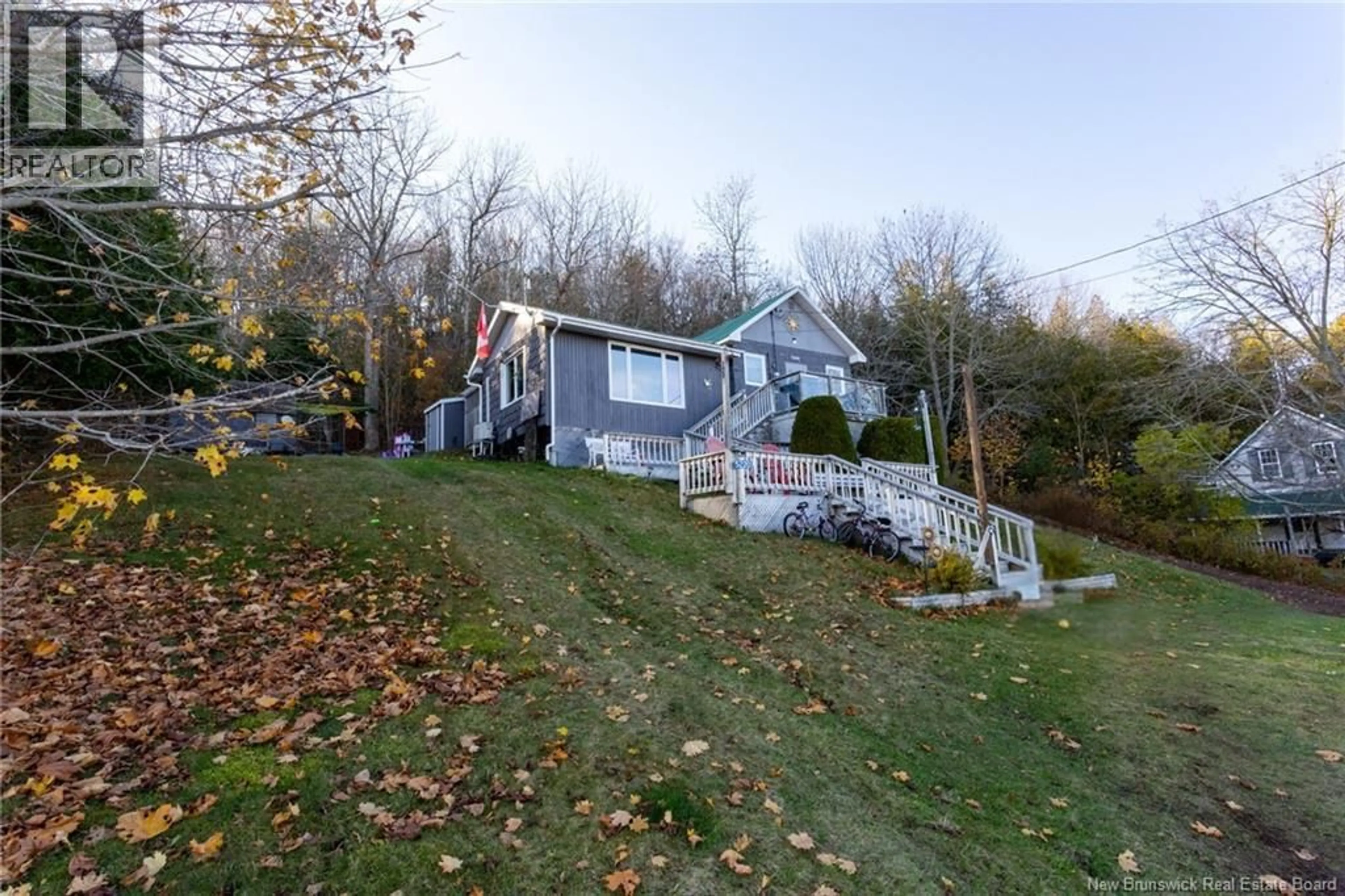 A pic from outside/outdoor area/front of a property/back of a property/a pic from drone, water/lake/river/ocean view for 5220 ROUTE 102, Hampstead New Brunswick E5M2B6