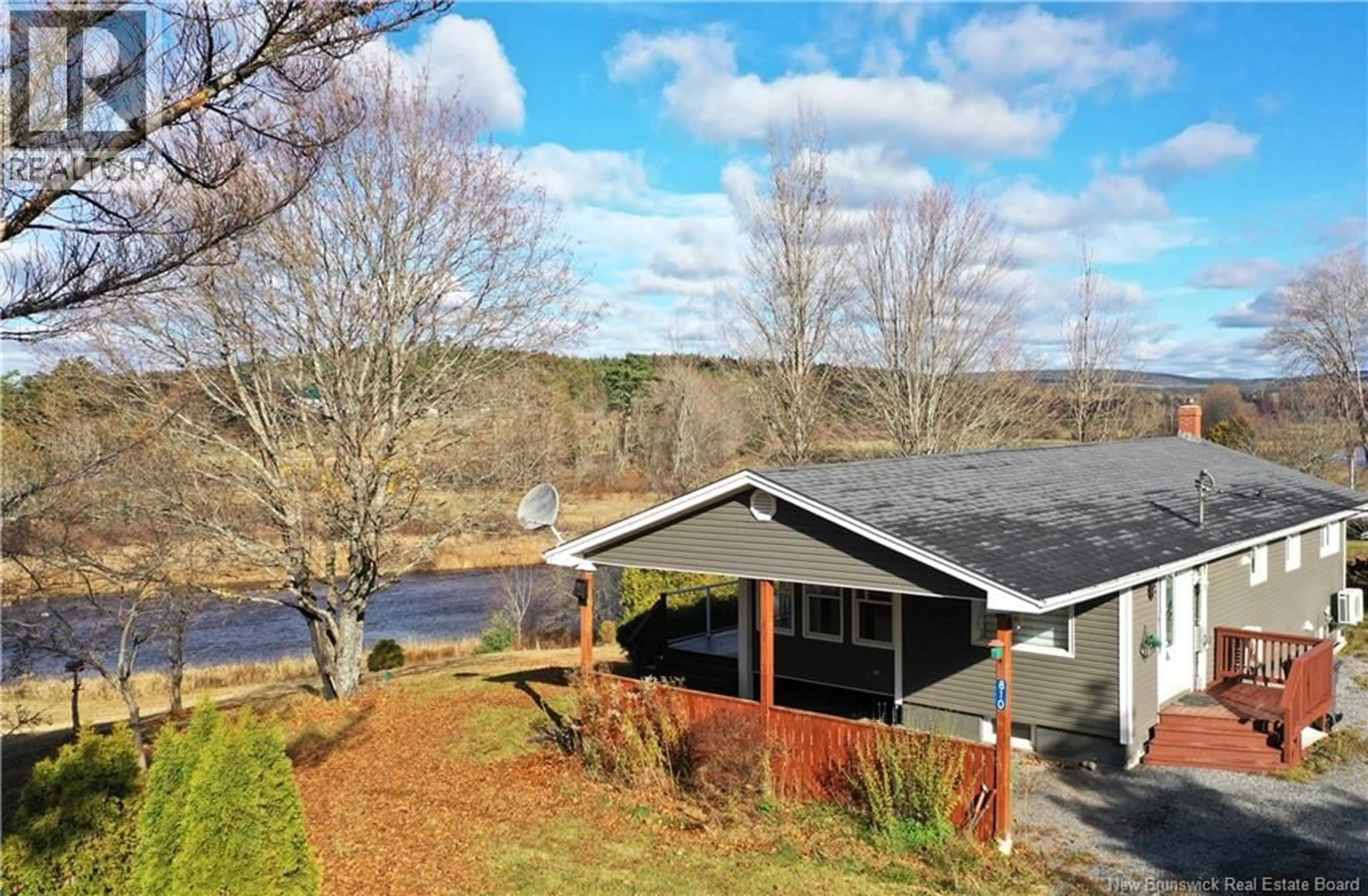 A pic from outside/outdoor area/front of a property/back of a property/a pic from drone, water/lake/river/ocean view for 810 DAMASCUS ROAD, Damascus New Brunswick E5N4A1