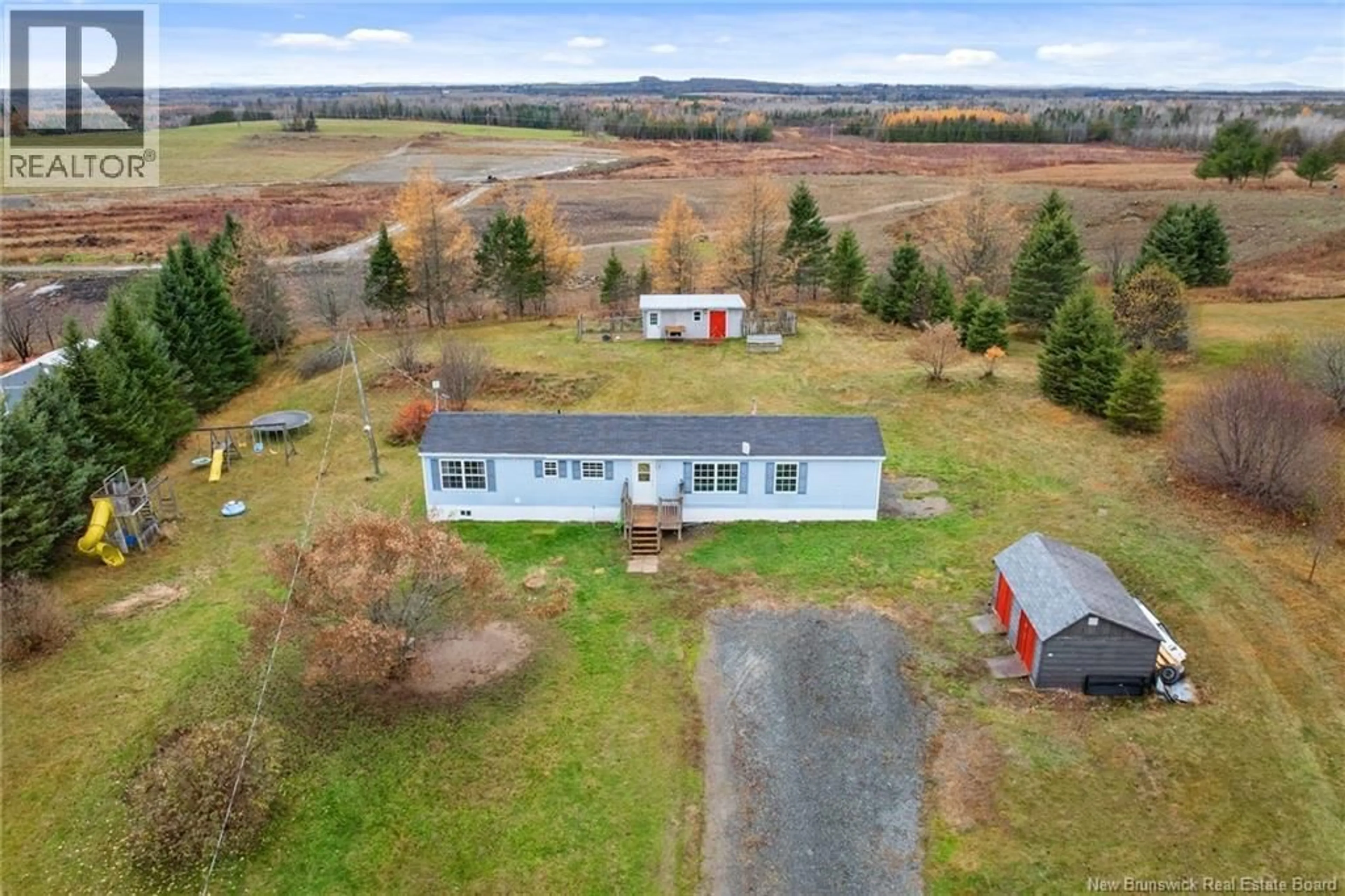A pic from outside/outdoor area/front of a property/back of a property/a pic from drone, building for 257 WILMOT ROAD, Wilmot New Brunswick E7P2V8