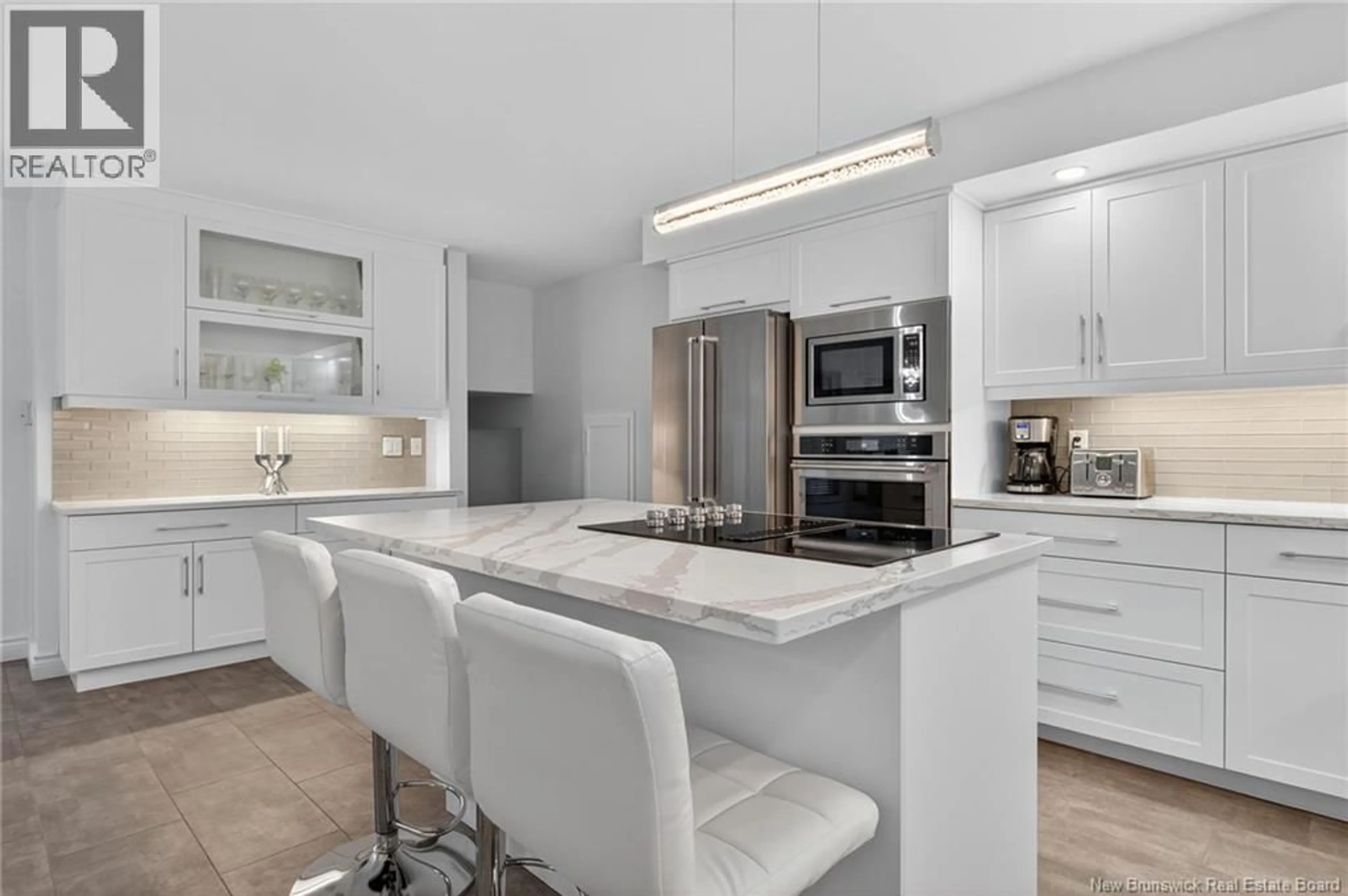 Open concept kitchen, ceramic/tile floor for 1 HAVENWOOD COURT, Moncton New Brunswick E1A5W4