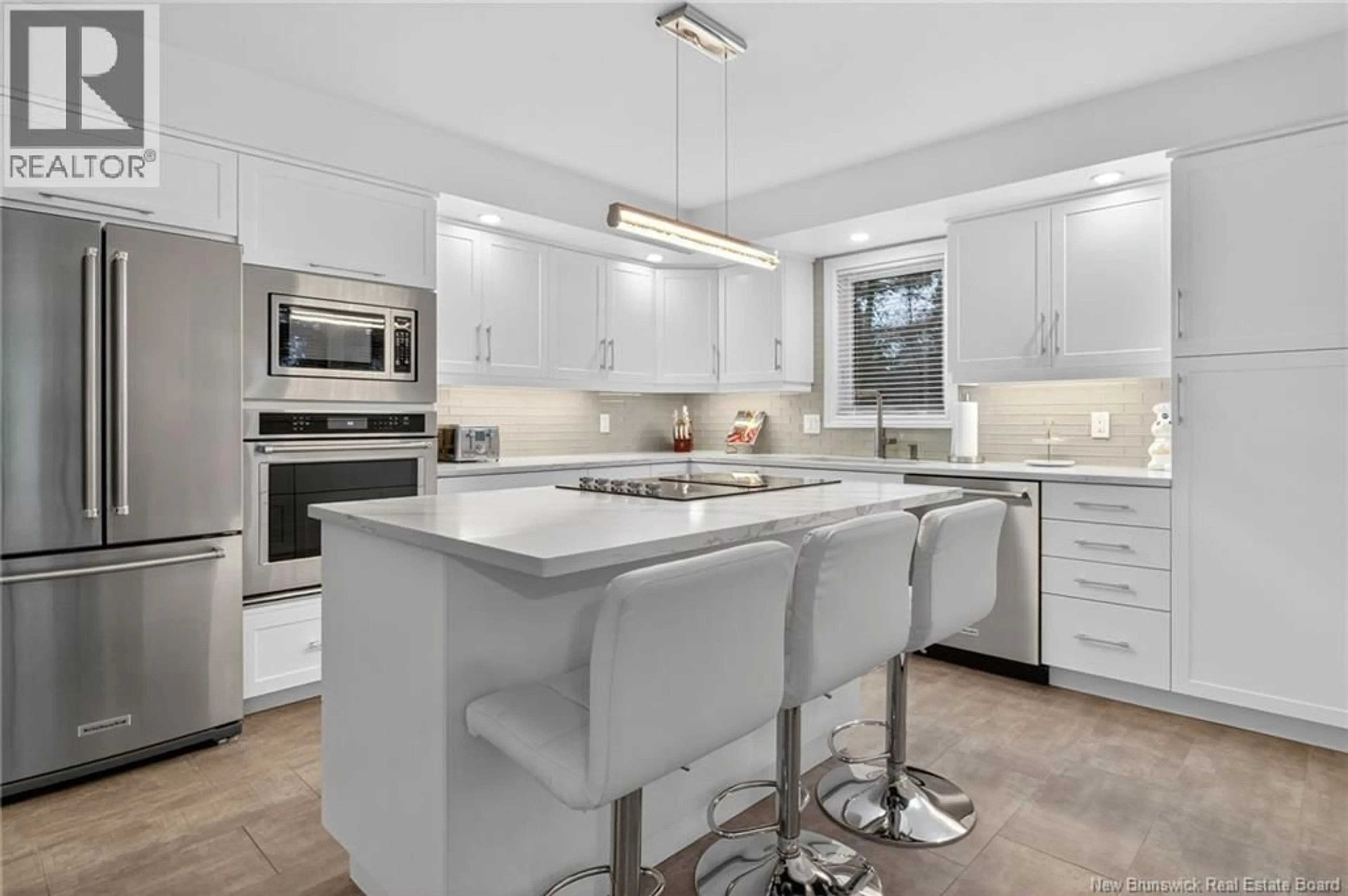 Open concept kitchen, ceramic/tile floor for 1 HAVENWOOD COURT, Moncton New Brunswick E1A5W4