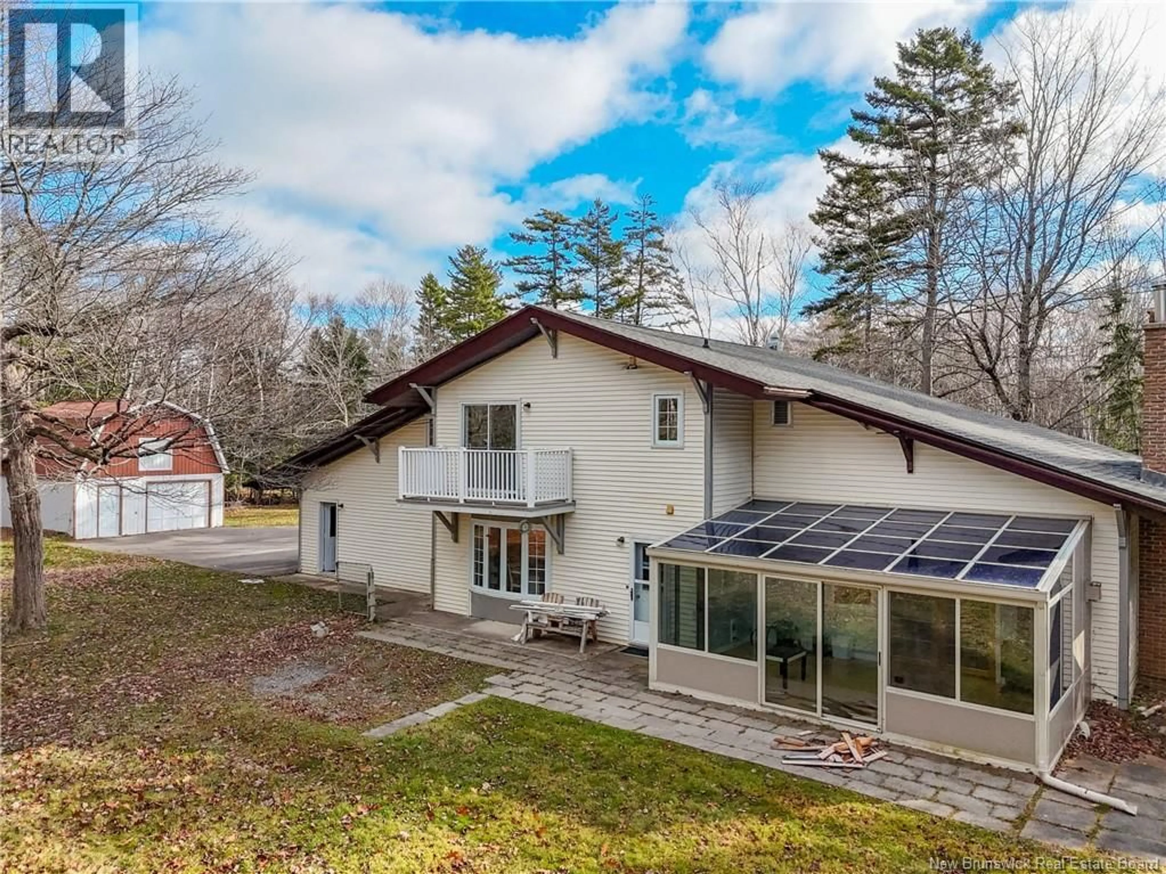 A pic from outside/outdoor area/front of a property/back of a property/a pic from drone, unknown for 51 ISLANDVIEW DRIVE, Douglas New Brunswick E3G7R8