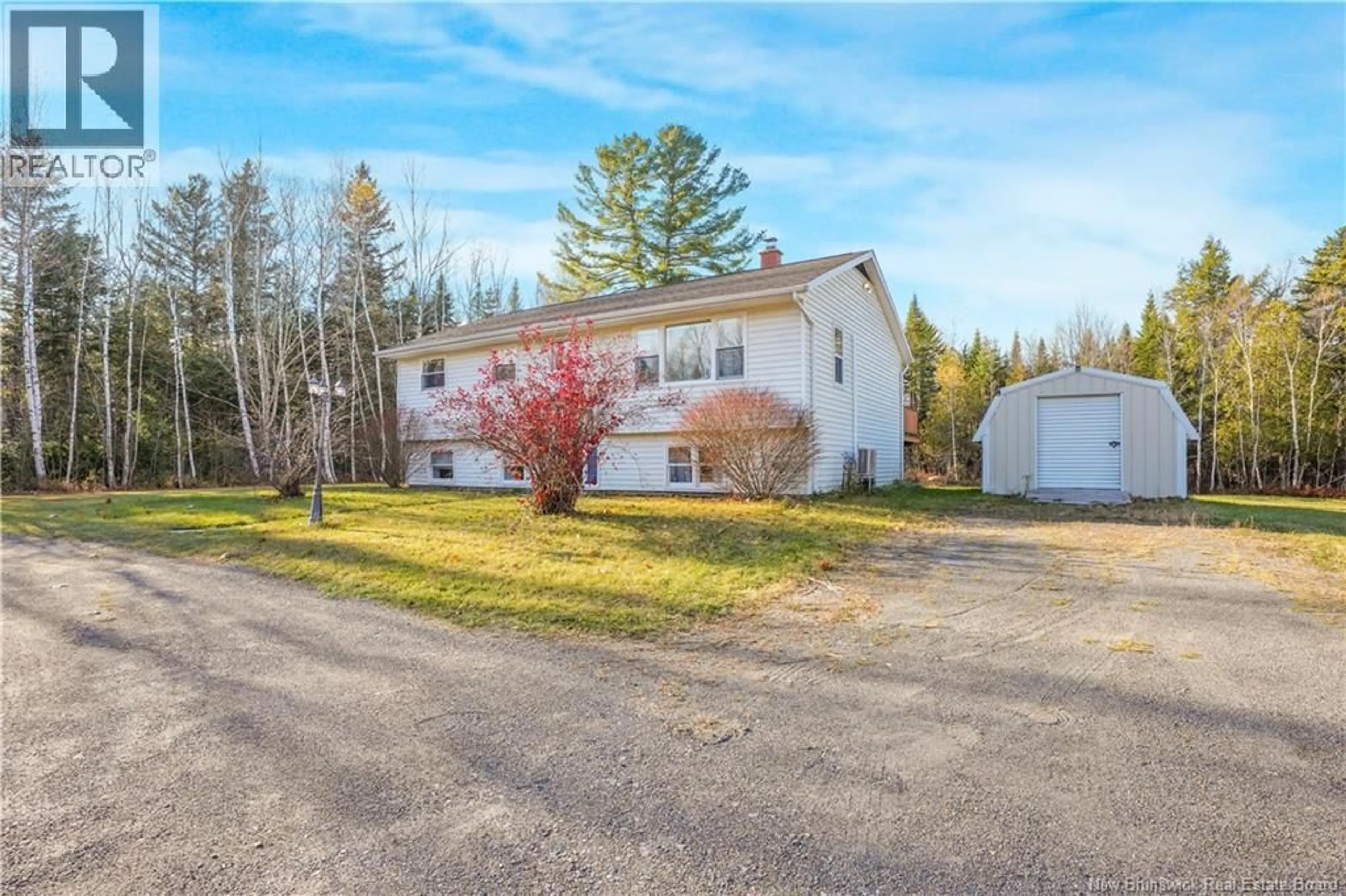 A pic from outside/outdoor area/front of a property/back of a property/a pic from drone, street for 378 ROUTE 635, Lake George New Brunswick E6K3N8