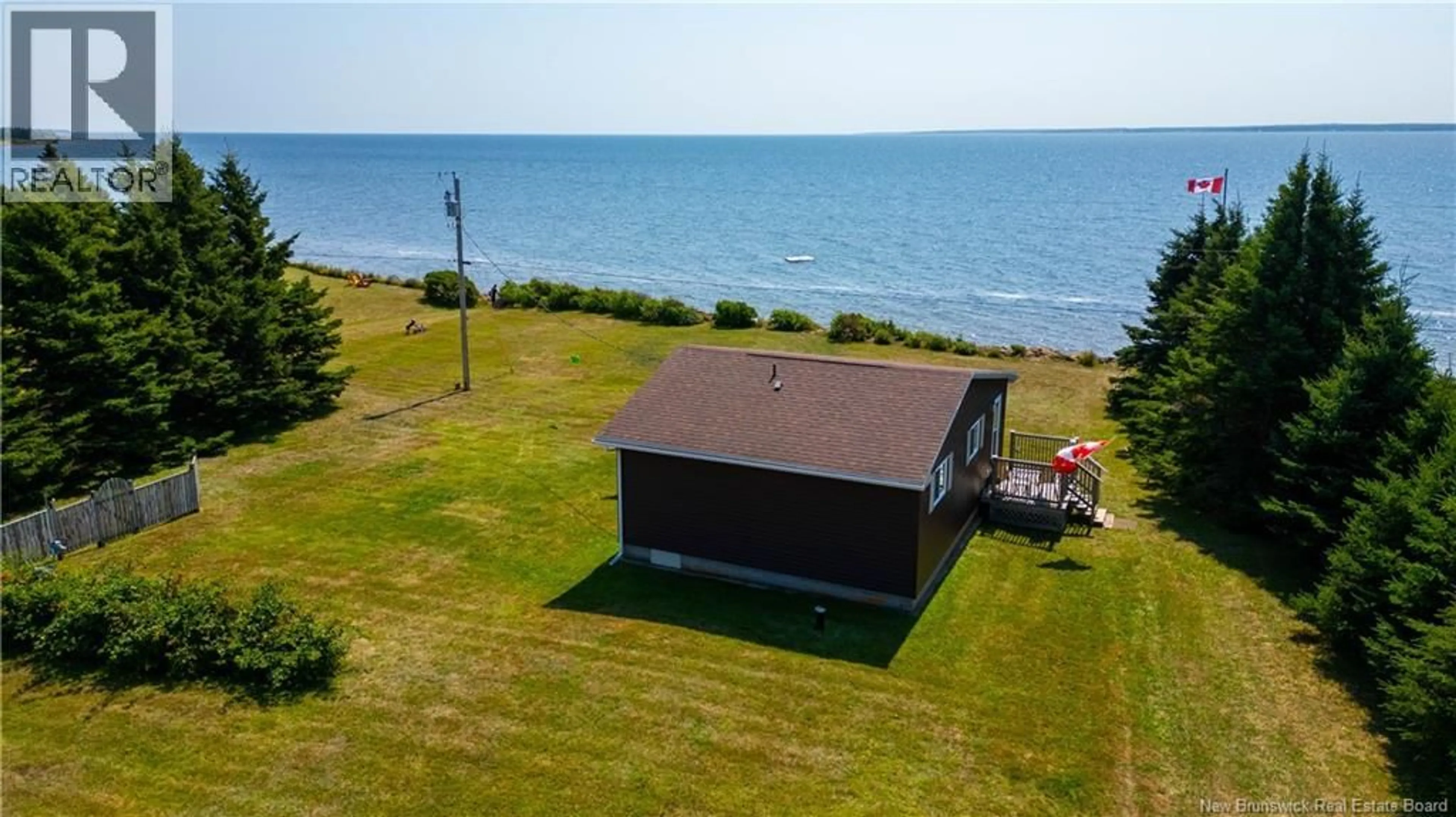 A pic from outside/outdoor area/front of a property/back of a property/a pic from drone, water/lake/river/ocean view for 80 MONASH LANE, Cape Spear New Brunswick E4M2R9