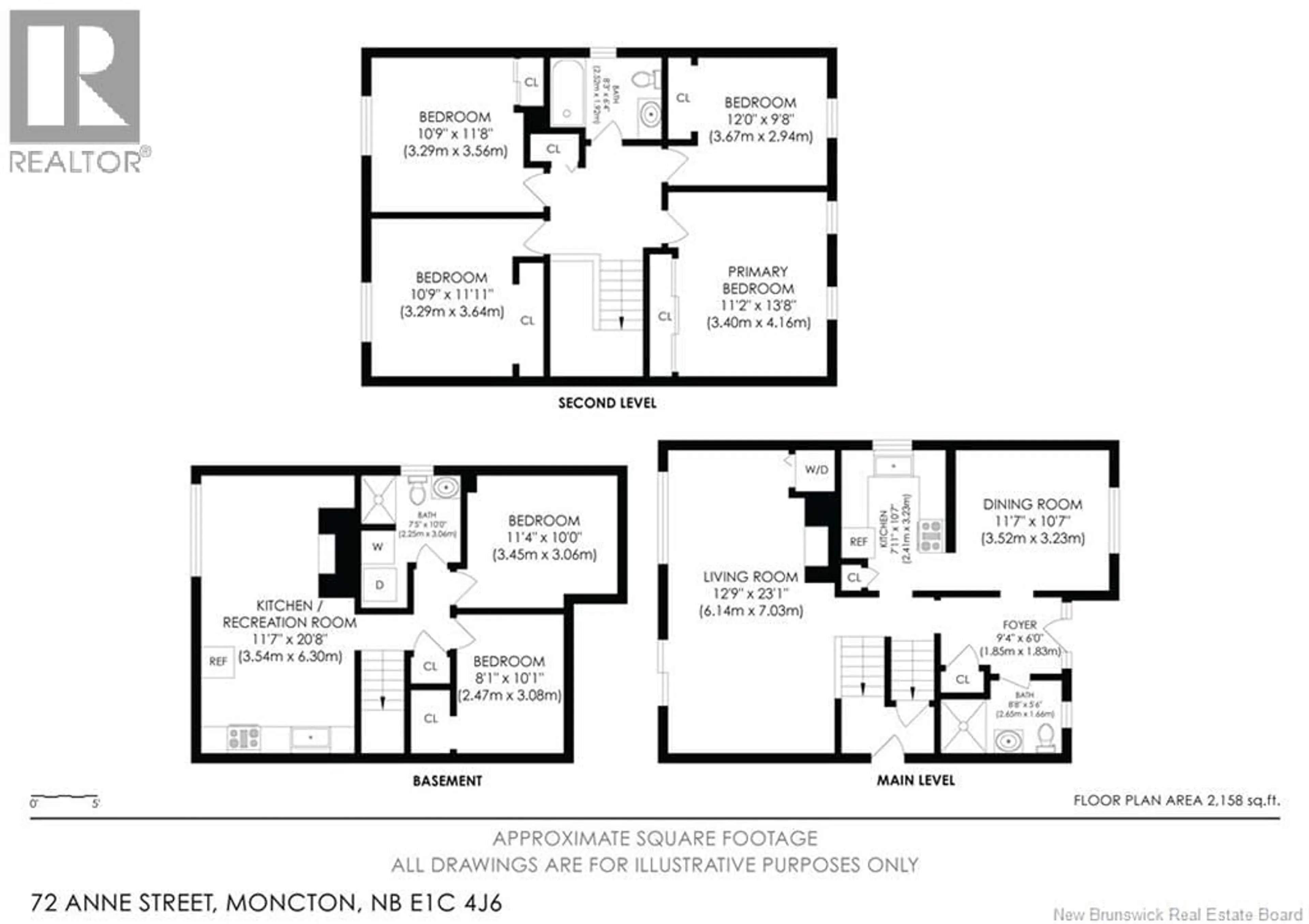 Floor plan for 72 ANNE STREET, Moncton New Brunswick E1C4J6