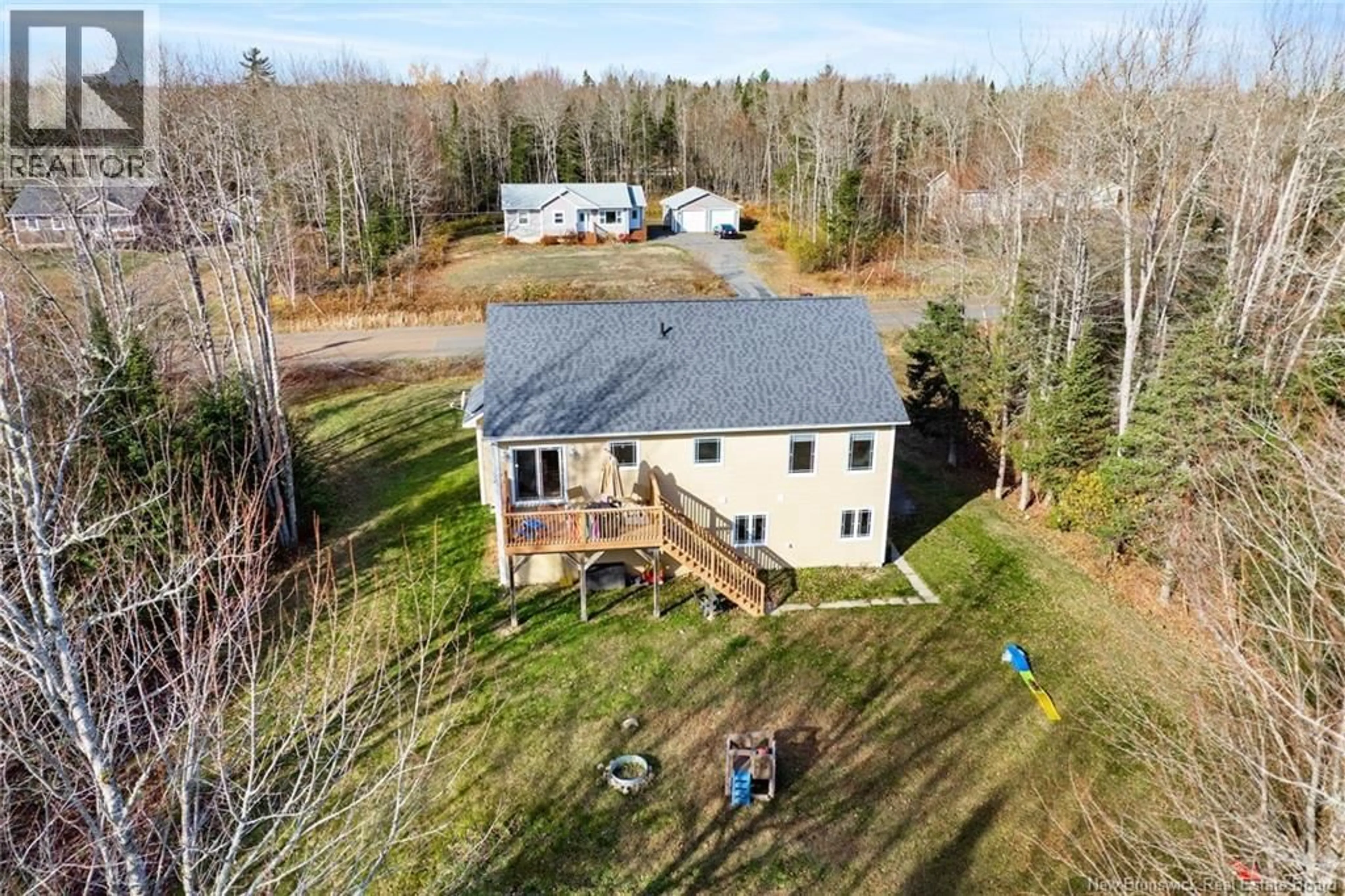 A pic from outside/outdoor area/front of a property/back of a property/a pic from drone, unknown for 21 WILLOWDALE DRIVE, Rusagonis New Brunswick E3B0V5