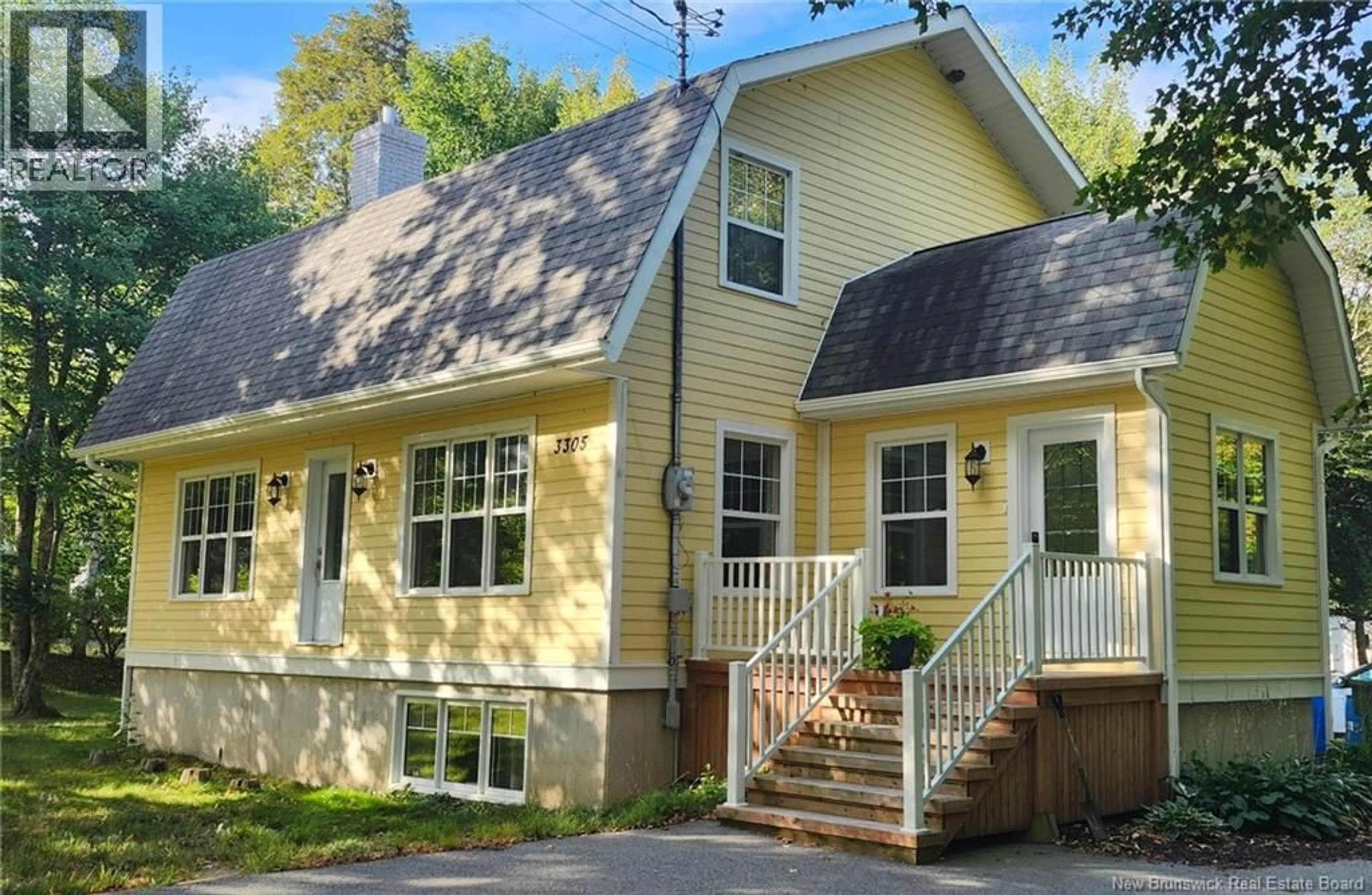 Home with vinyl exterior material, street for 3305 ROUTE 135, Trudel New Brunswick E8R1N1