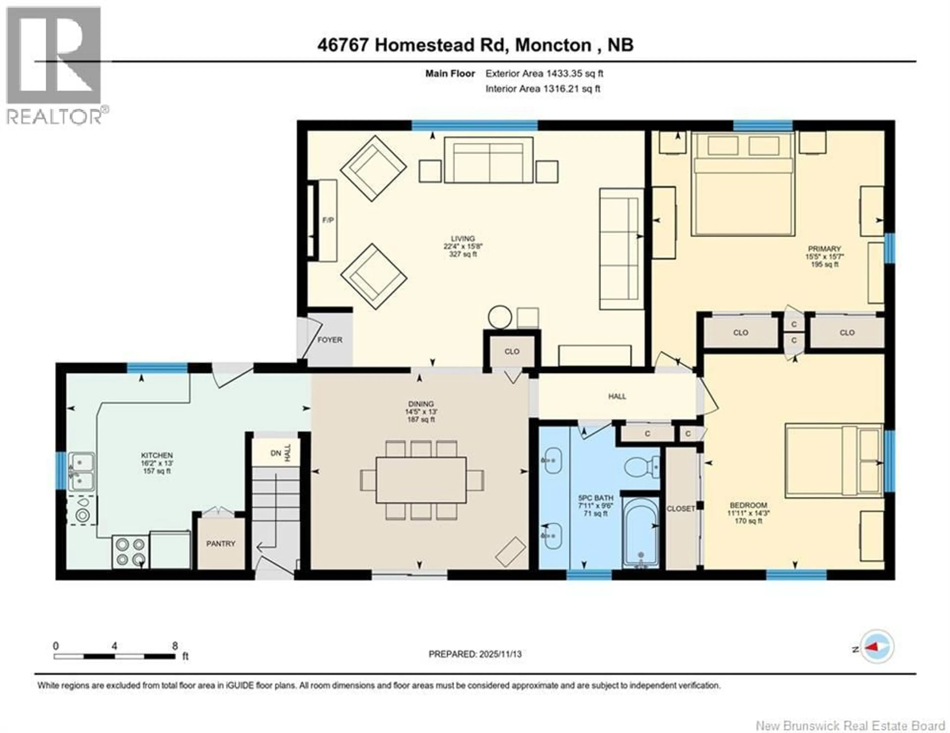 Floor plan for 46767 HOMESTEAD ROAD, Steeves Mountain New Brunswick E1G4H8
