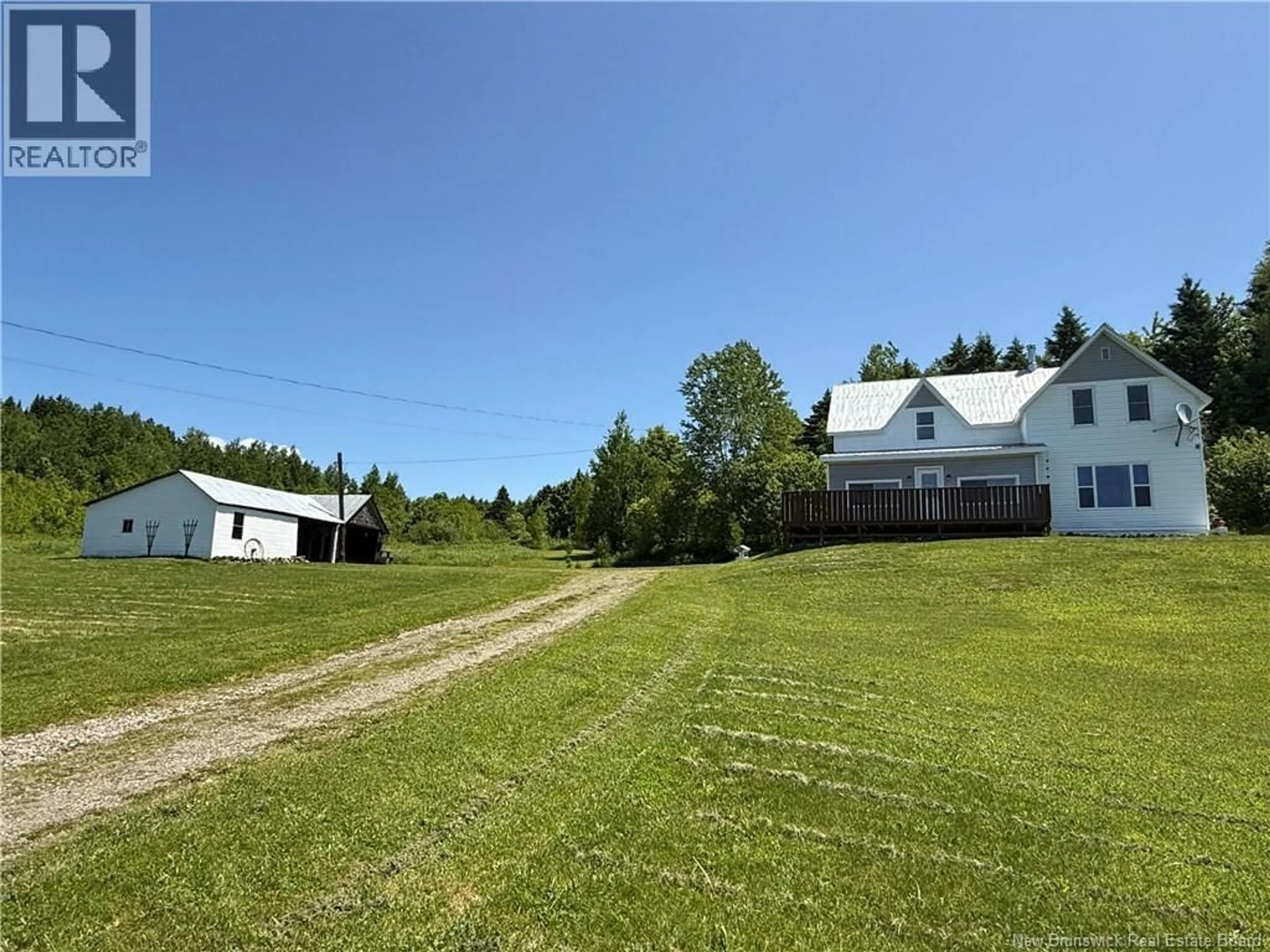 A pic from outside/outdoor area/front of a property/back of a property/a pic from drone, mountain view for 389 KNOWLESVILLE ROAD, Knowlesville New Brunswick E7L1M5