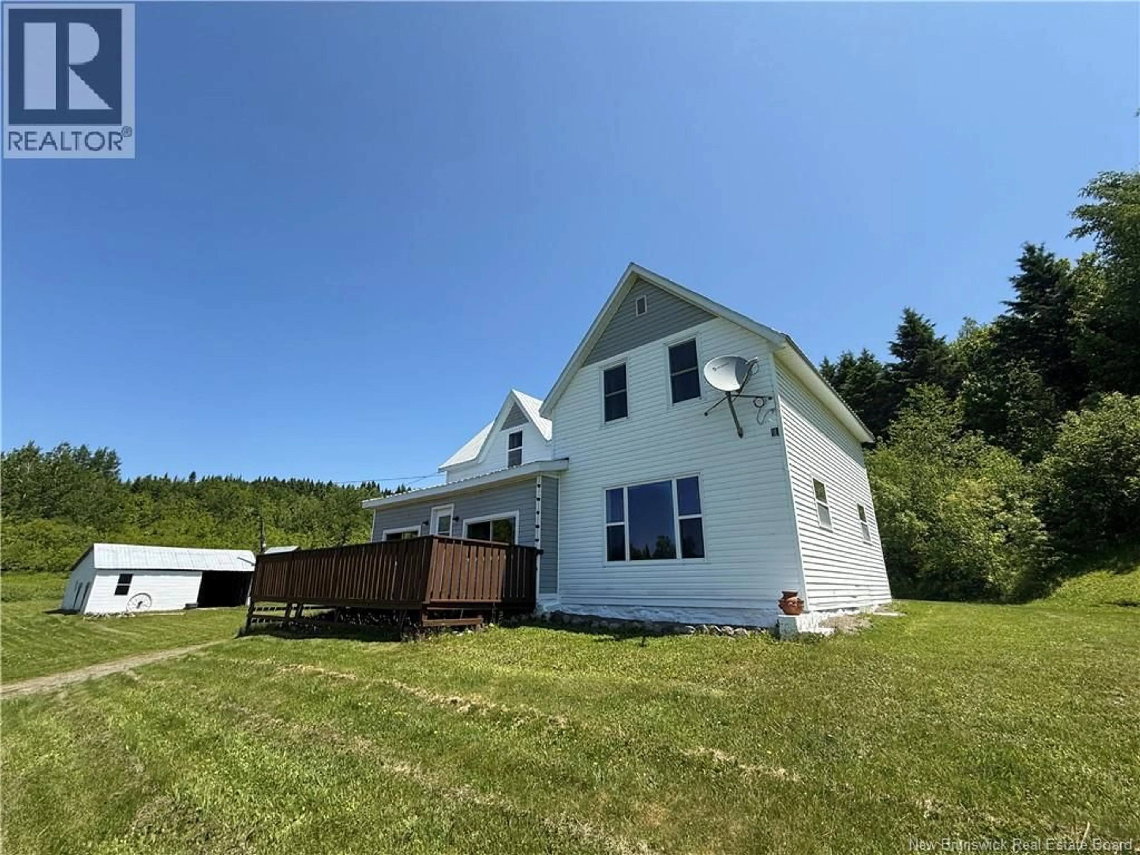 A pic from outside/outdoor area/front of a property/back of a property/a pic from drone, building for 389 KNOWLESVILLE ROAD, Knowlesville New Brunswick E7L1M5