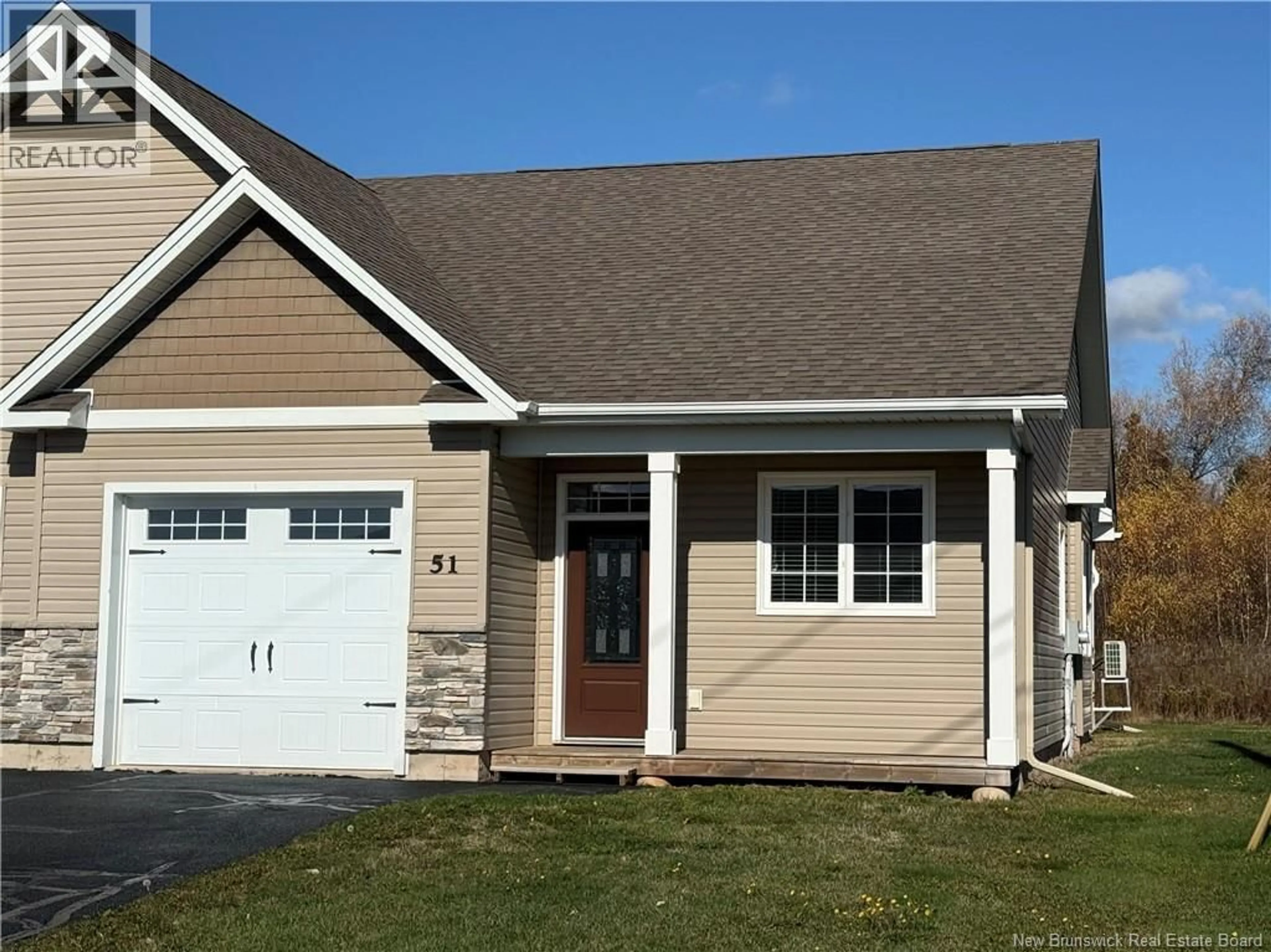 Home with vinyl exterior material, street for 51 AUBERRY STREET, Moncton New Brunswick E1G5V1