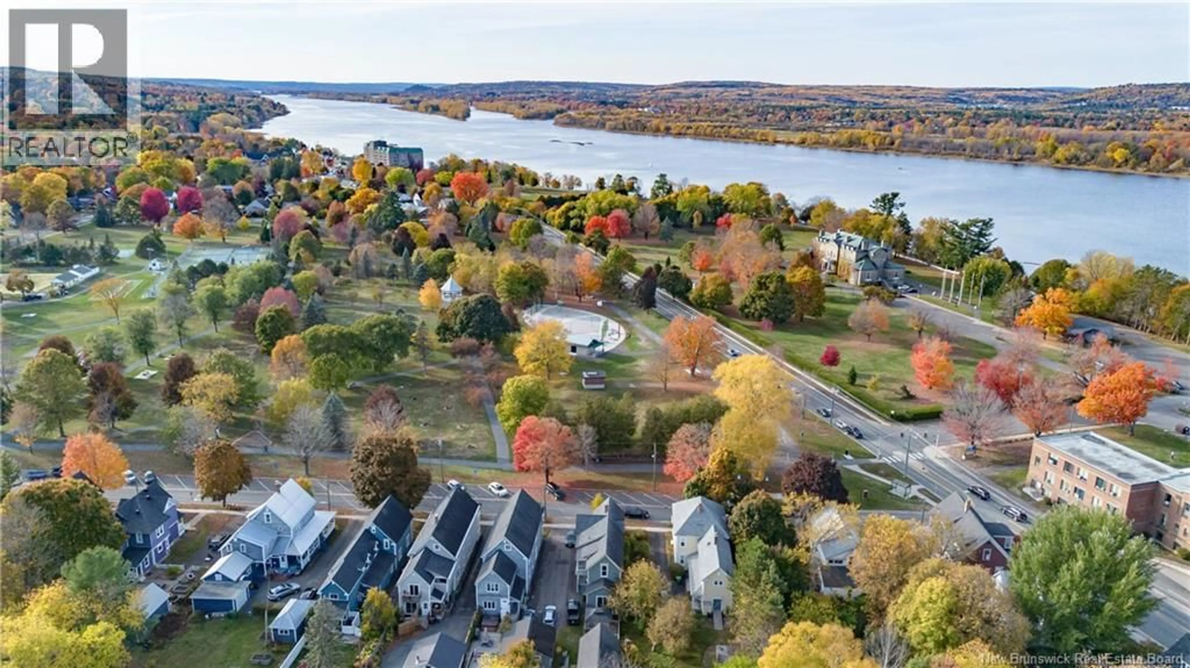 A pic from outside/outdoor area/front of a property/back of a property/a pic from drone, water/lake/river/ocean view for 188 O DELL AVENUE, Fredericton New Brunswick E3B2L5