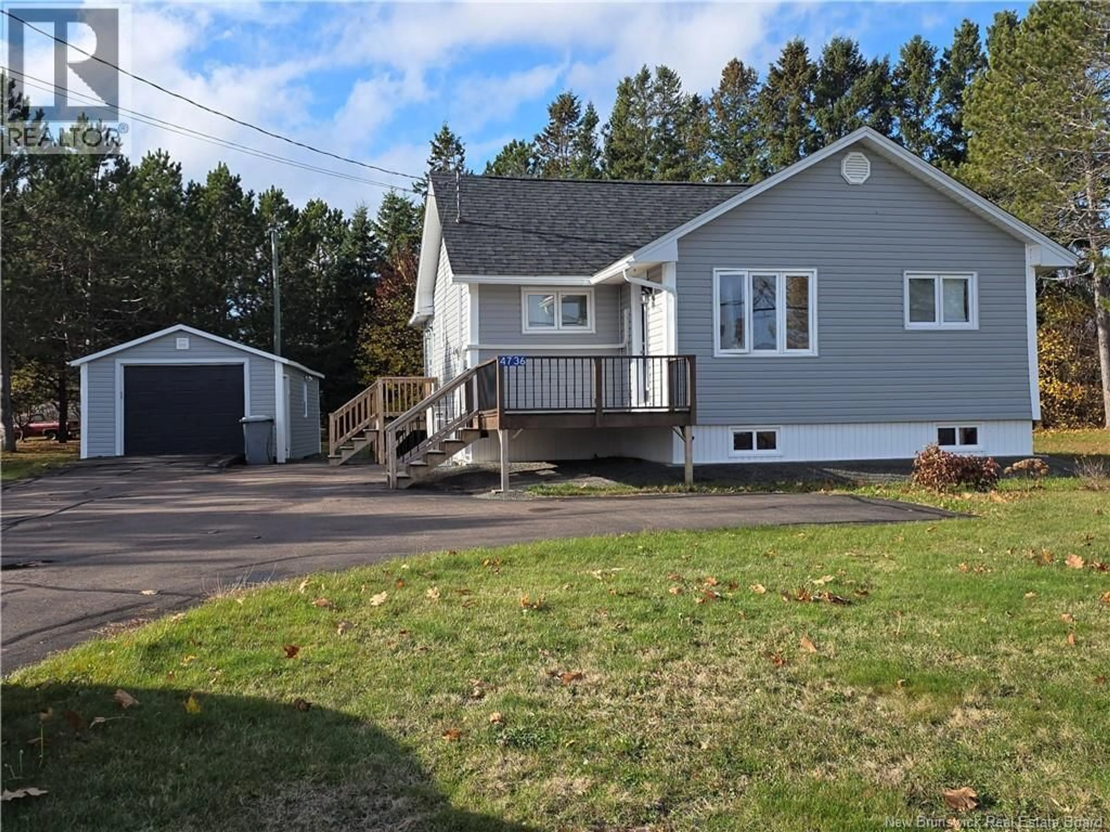 Home with vinyl exterior material, street for 4736 RTE 134, Cocagne New Brunswick E4R2Z7