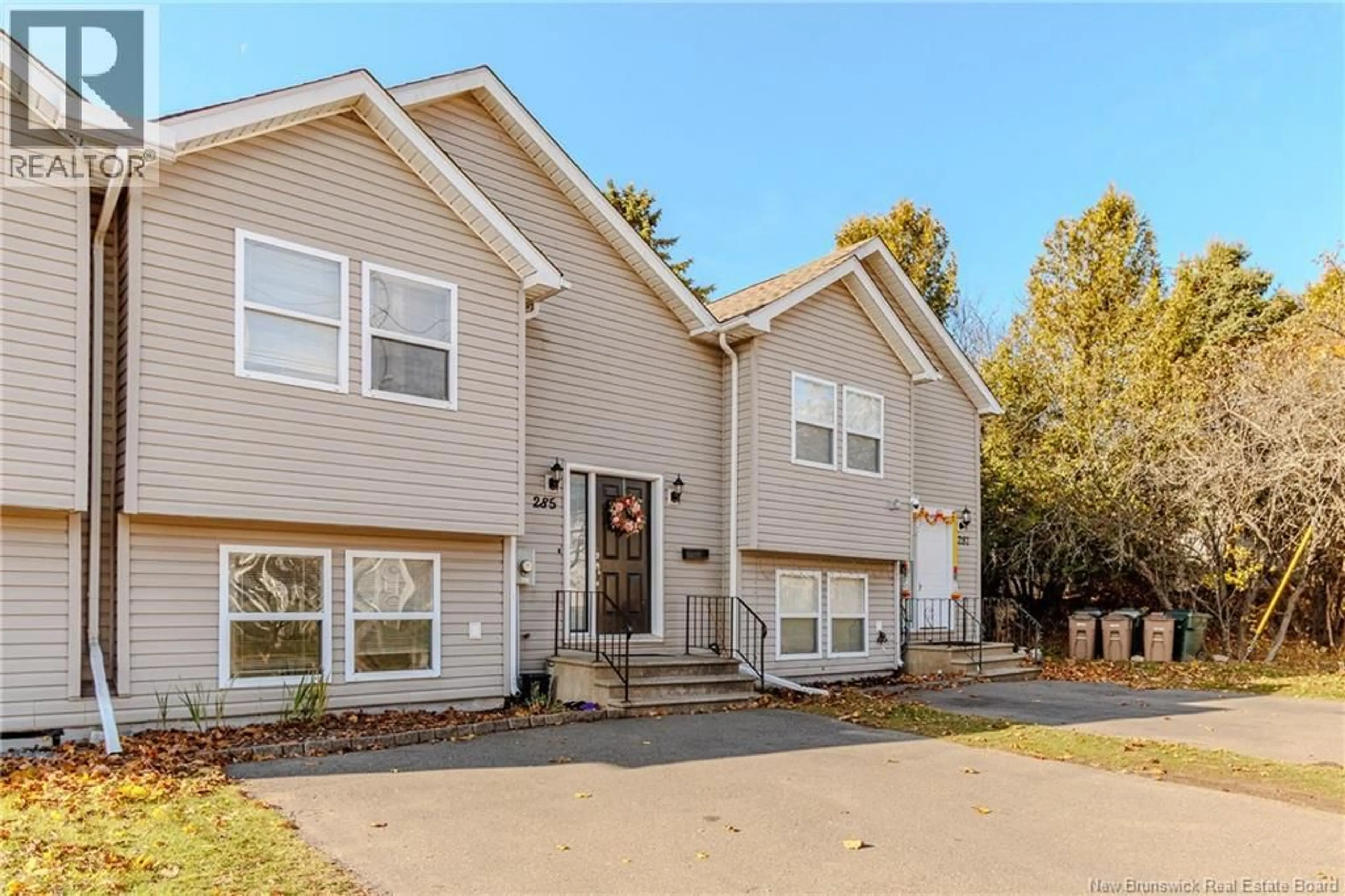 Home with vinyl exterior material, street for 285 MILLIDGE AVE, Saint John New Brunswick E2K2M4