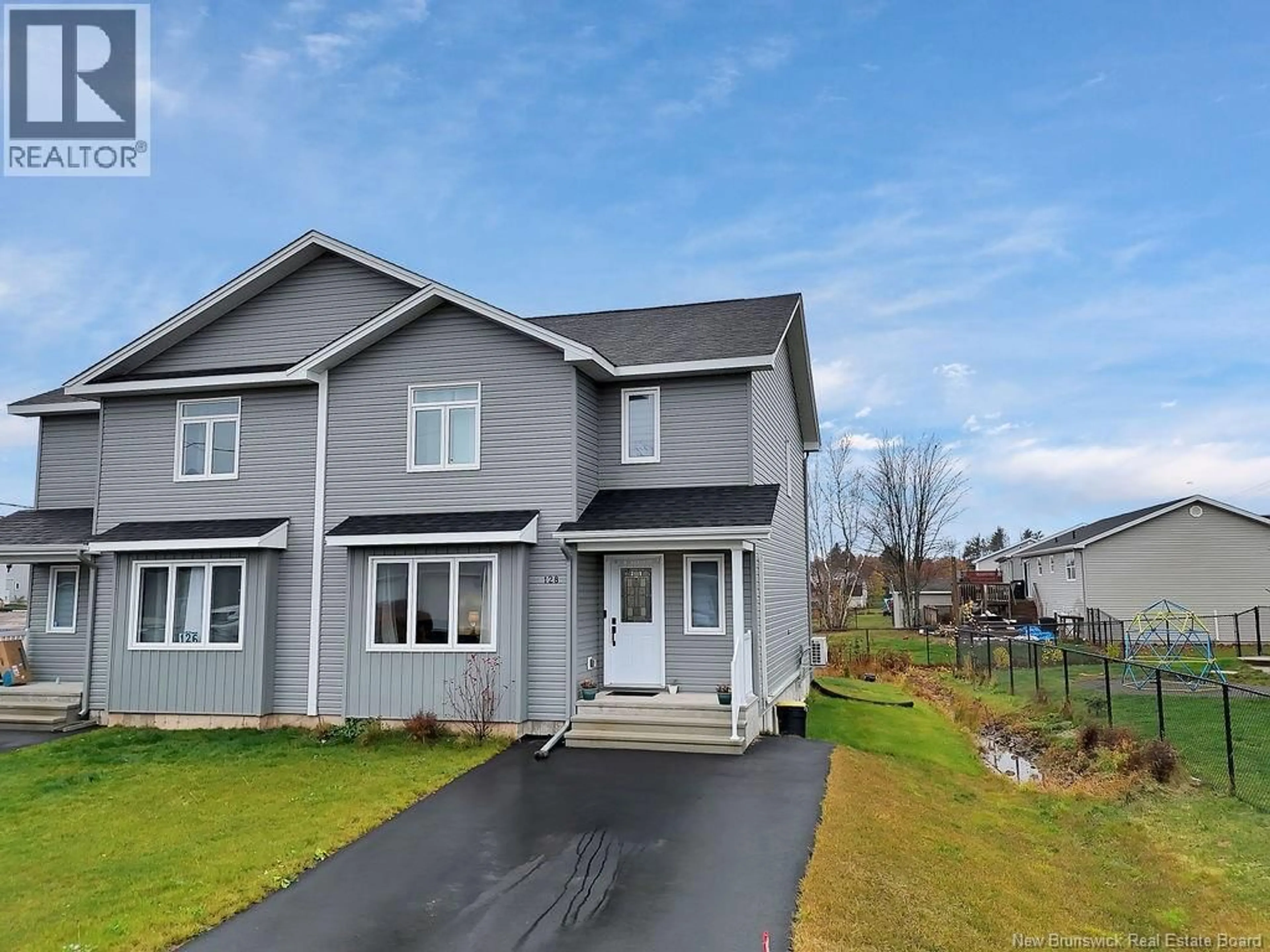 Home with vinyl exterior material, street for 128 BELFRY STREET, Moncton New Brunswick E1G6J3
