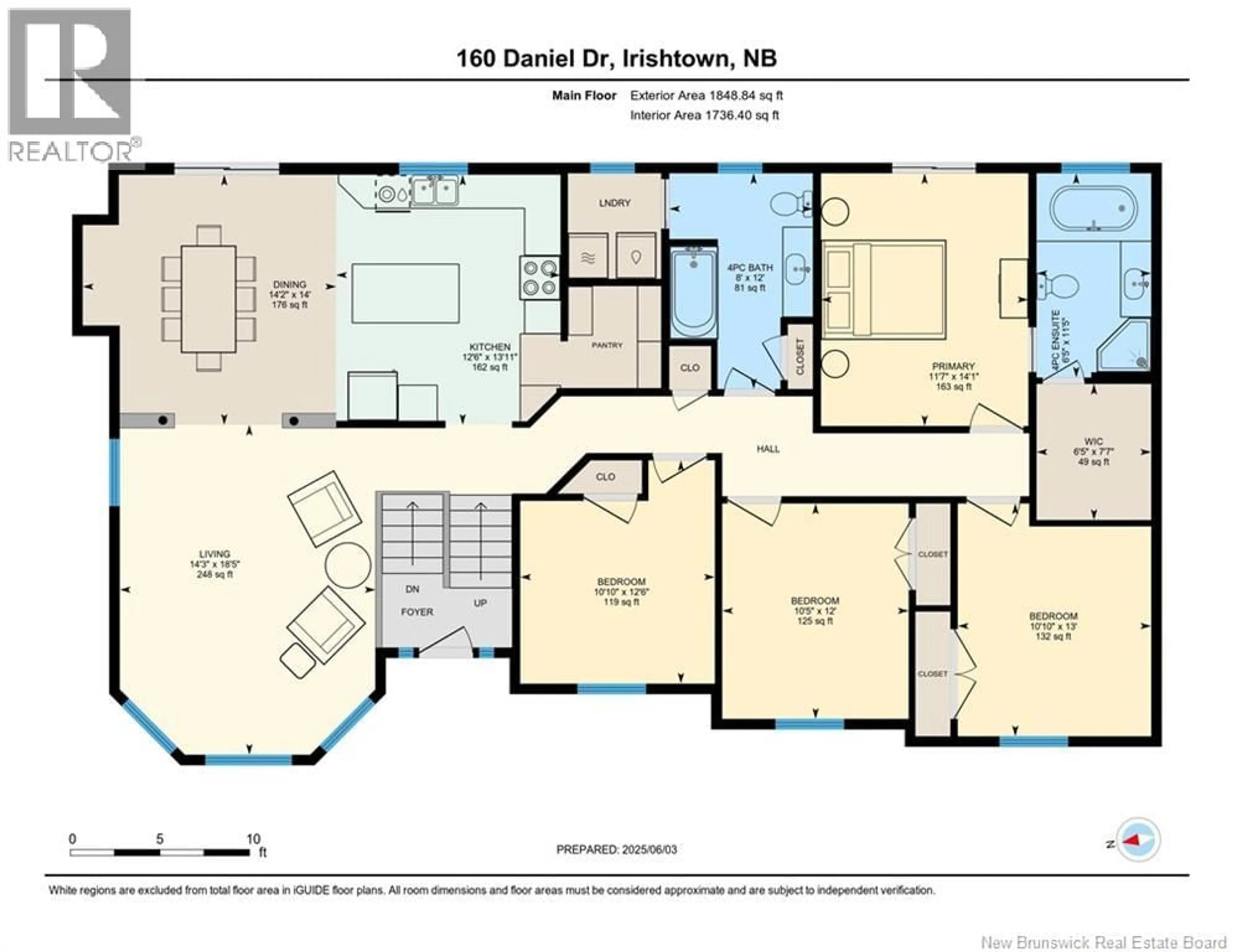 Floor plan for 160 DANIEL DRIVE, Irishtown New Brunswick E1H0B4