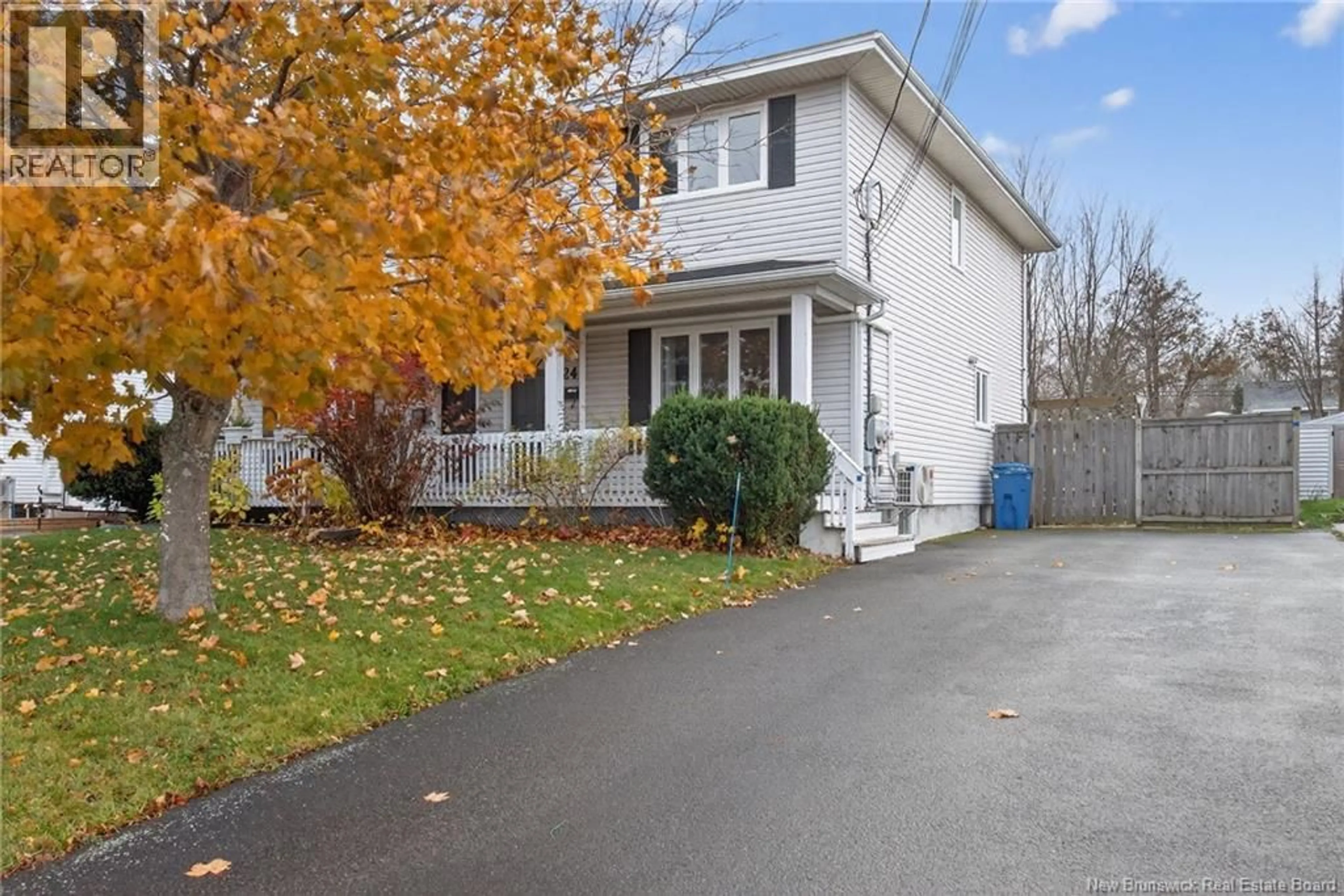 Home with vinyl exterior material, street for 24 BRIARLEA DRIVE, Moncton New Brunswick E1G2E9