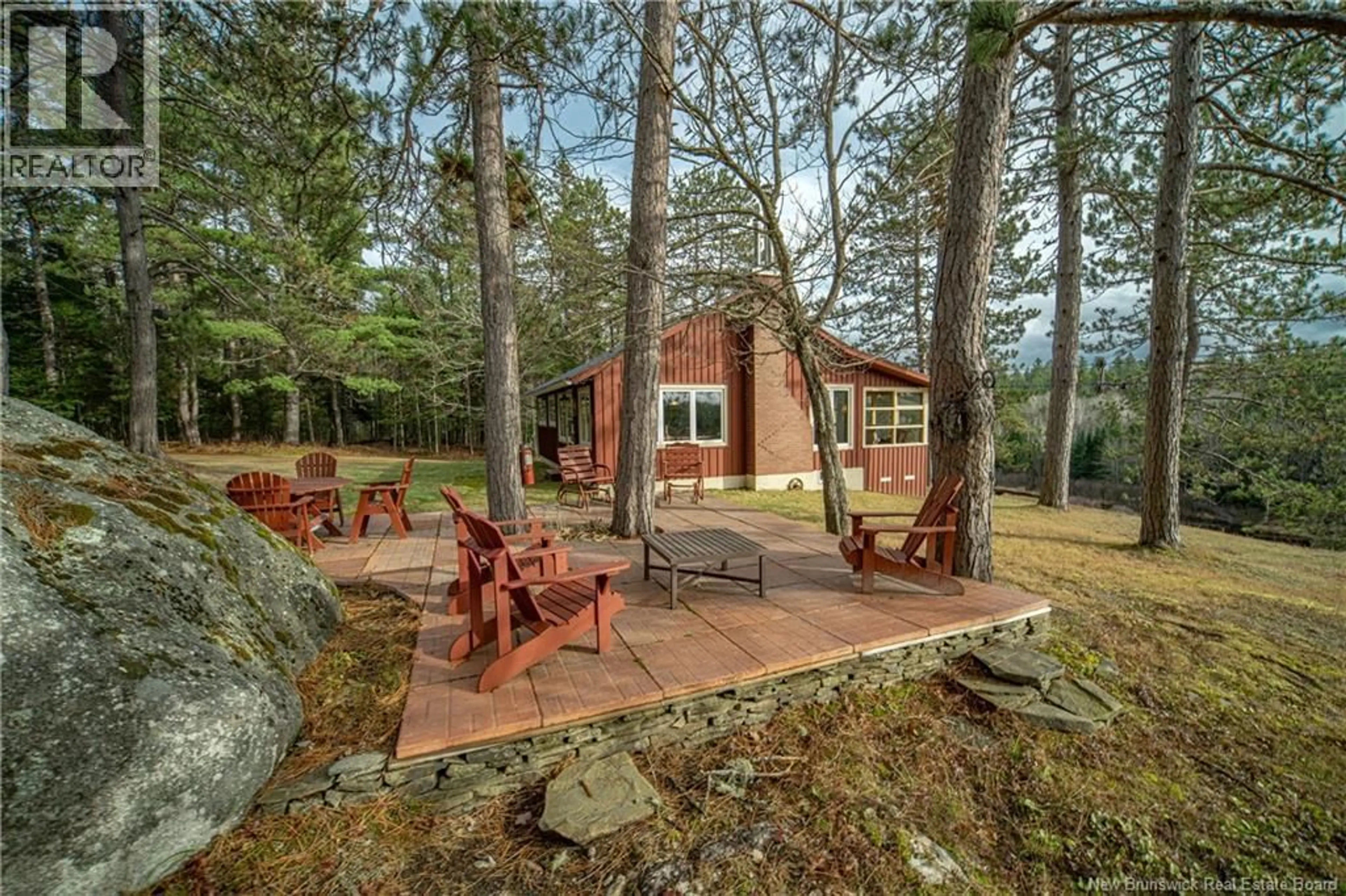 Patio, forest/trees view for 123 CAMP HWY ROAD, Cains River New Brunswick E9C1J7