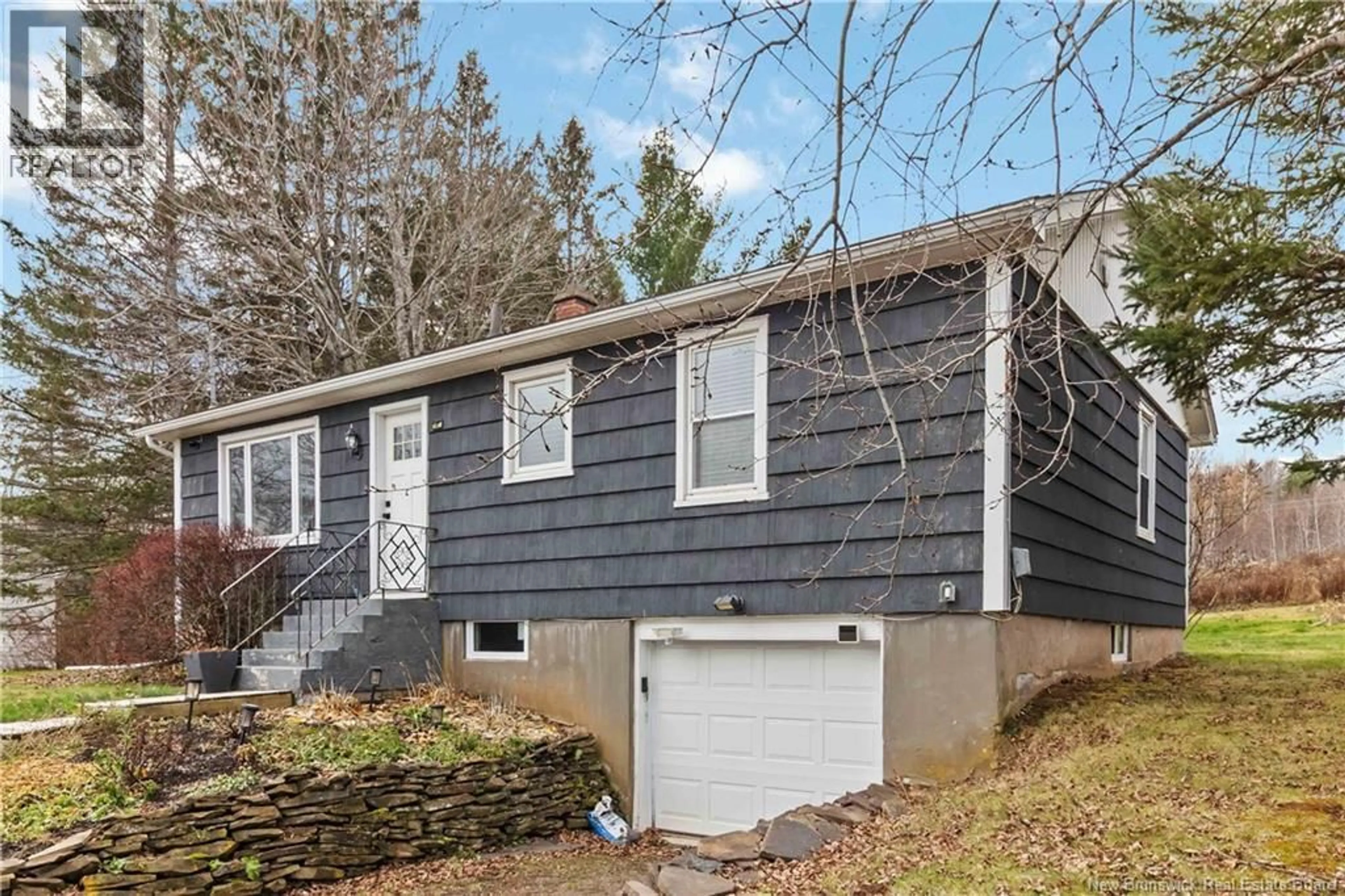 Home with vinyl exterior material, street for 1418 RTE 114, Lower Coverdale New Brunswick E1J1E1