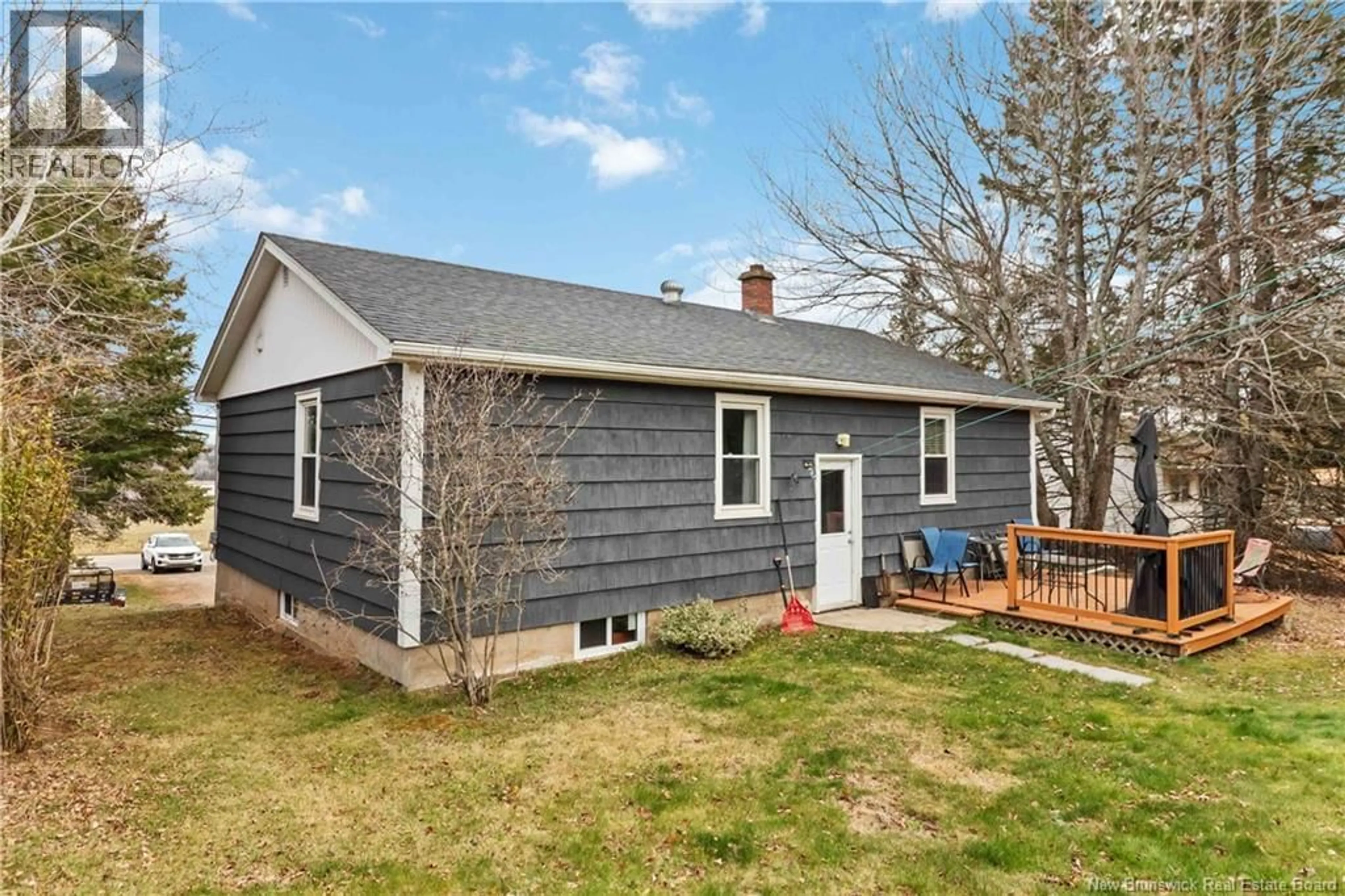 Home with vinyl exterior material, street for 1418 RTE 114, Lower Coverdale New Brunswick E1J1E1