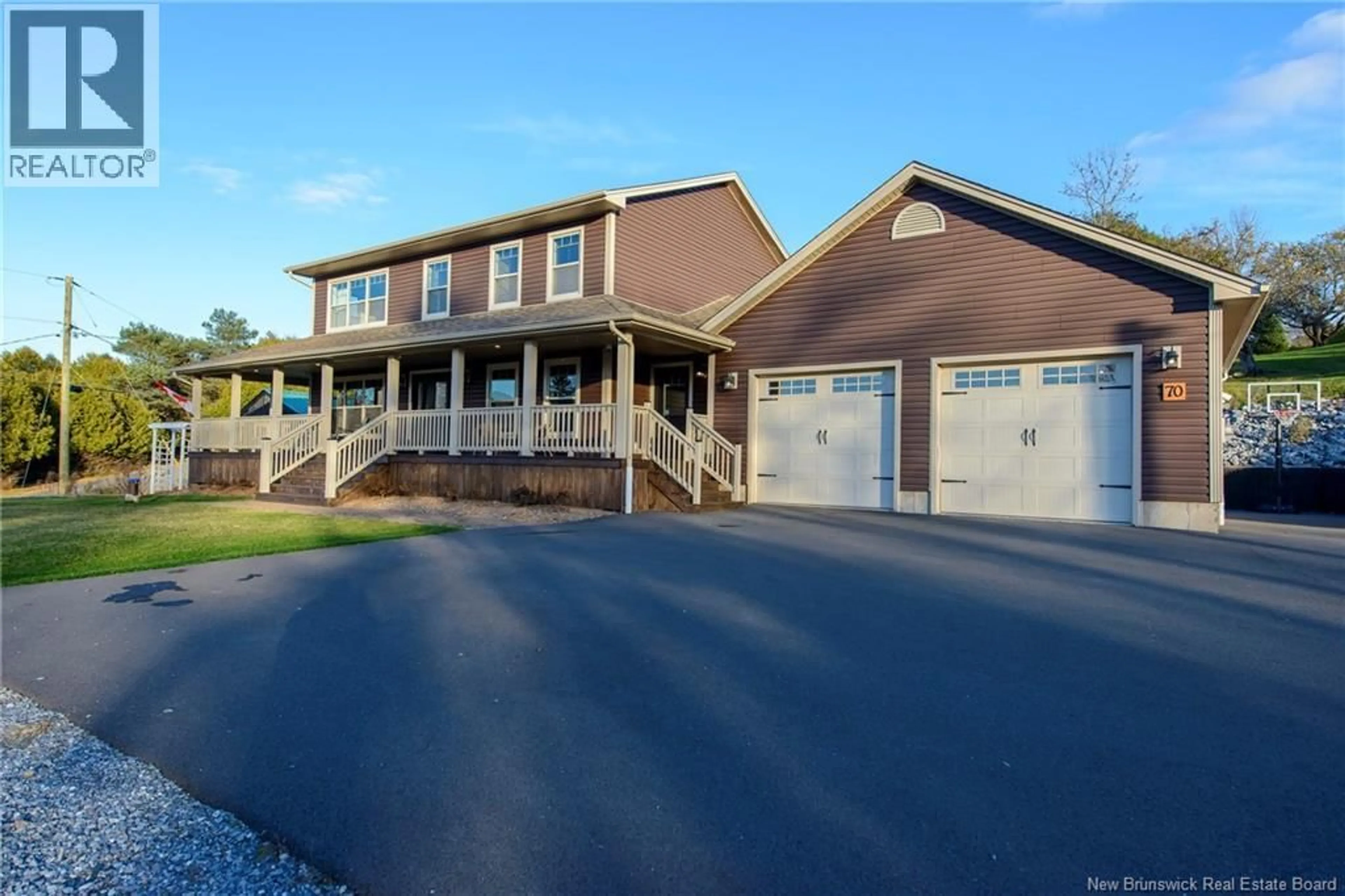 Home with vinyl exterior material, water/lake/river/ocean view for 70 KANE ROAD, Quispamsis New Brunswick E2E5B2