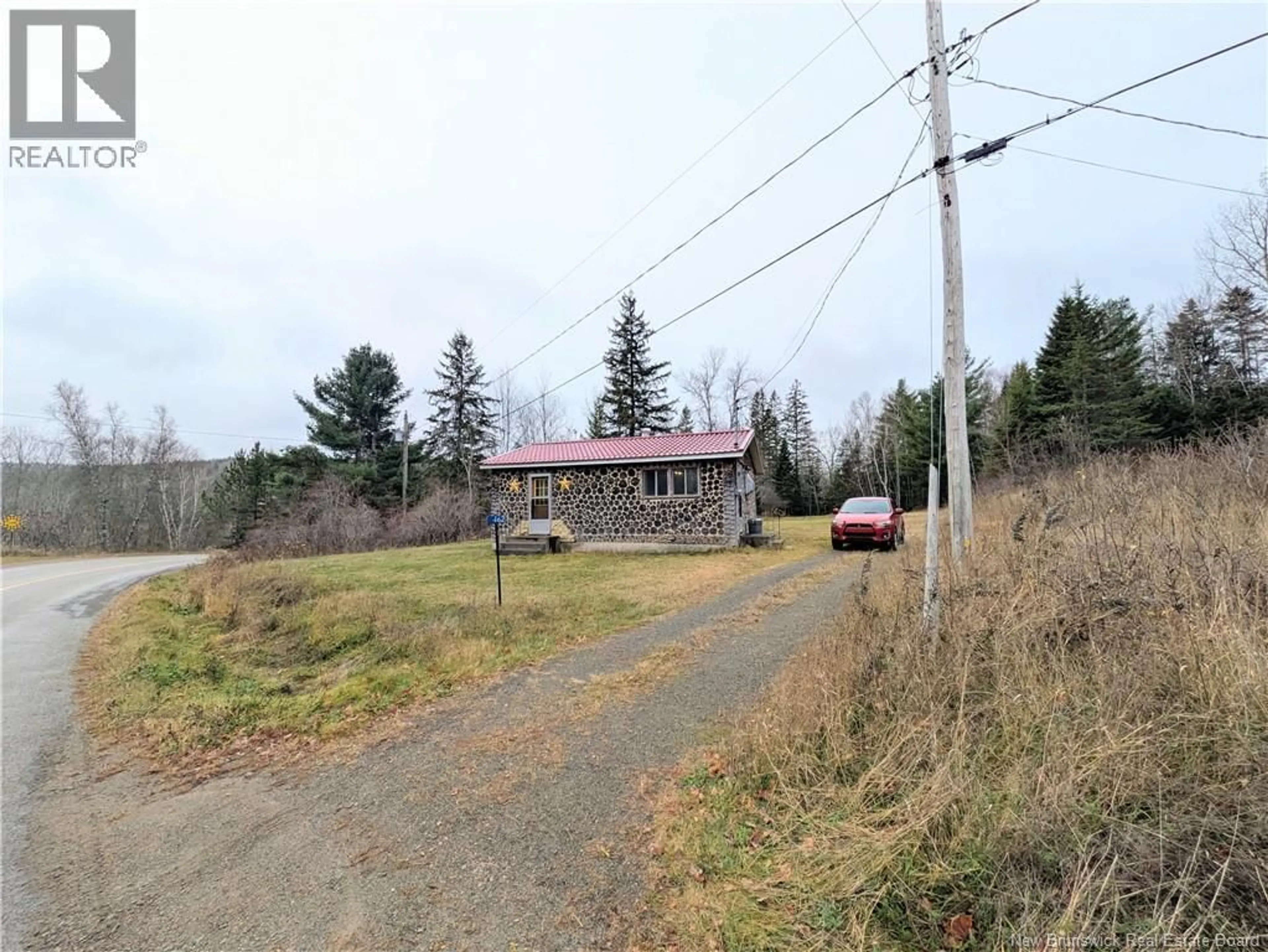 A pic from outside/outdoor area/front of a property/back of a property/a pic from drone, street for 3462 ROUTE 895, Parkindale New Brunswick E4J1P9
