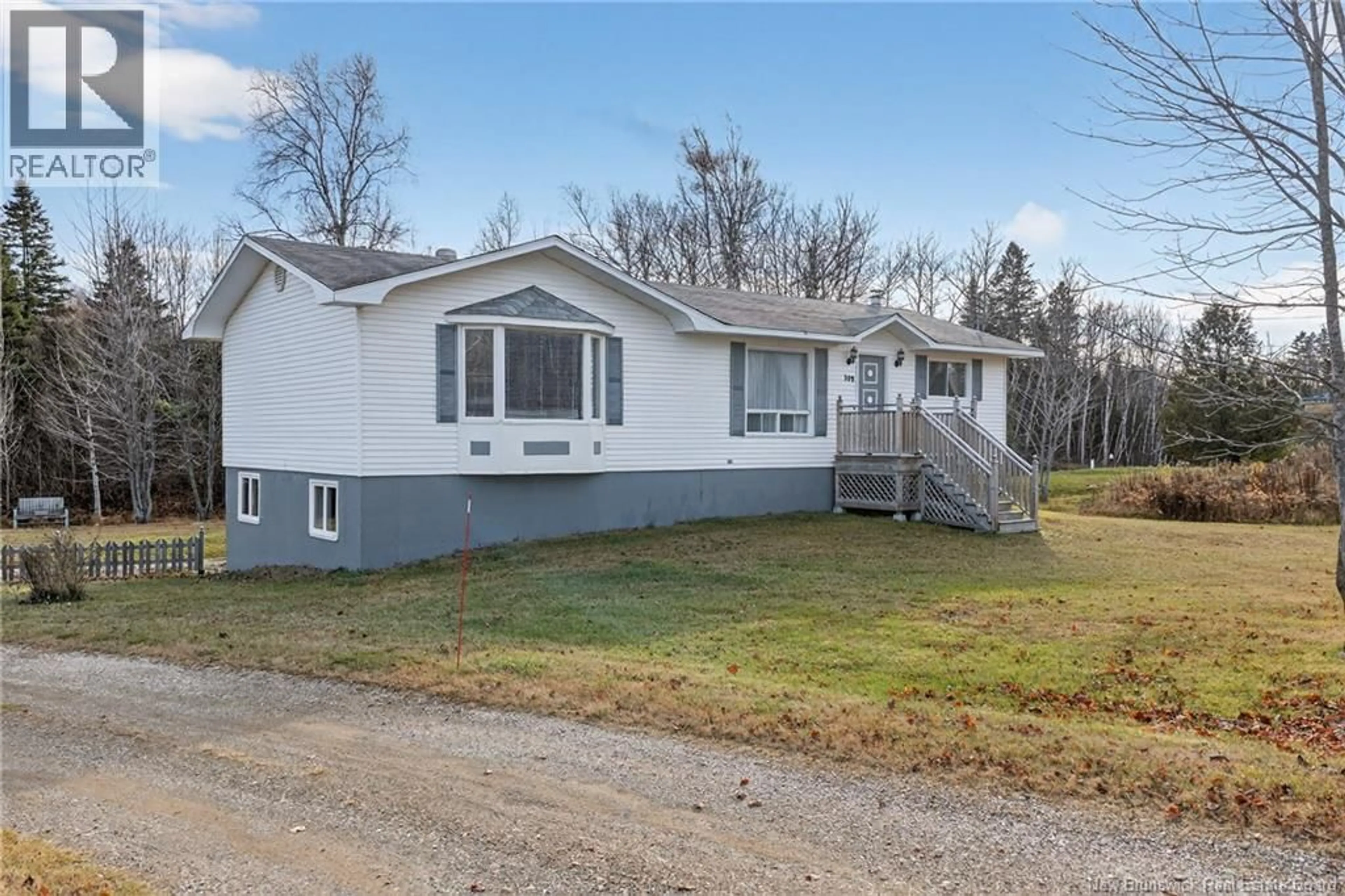 Home with vinyl exterior material, street for 309 MORRISON, Beresford New Brunswick E8K2H8