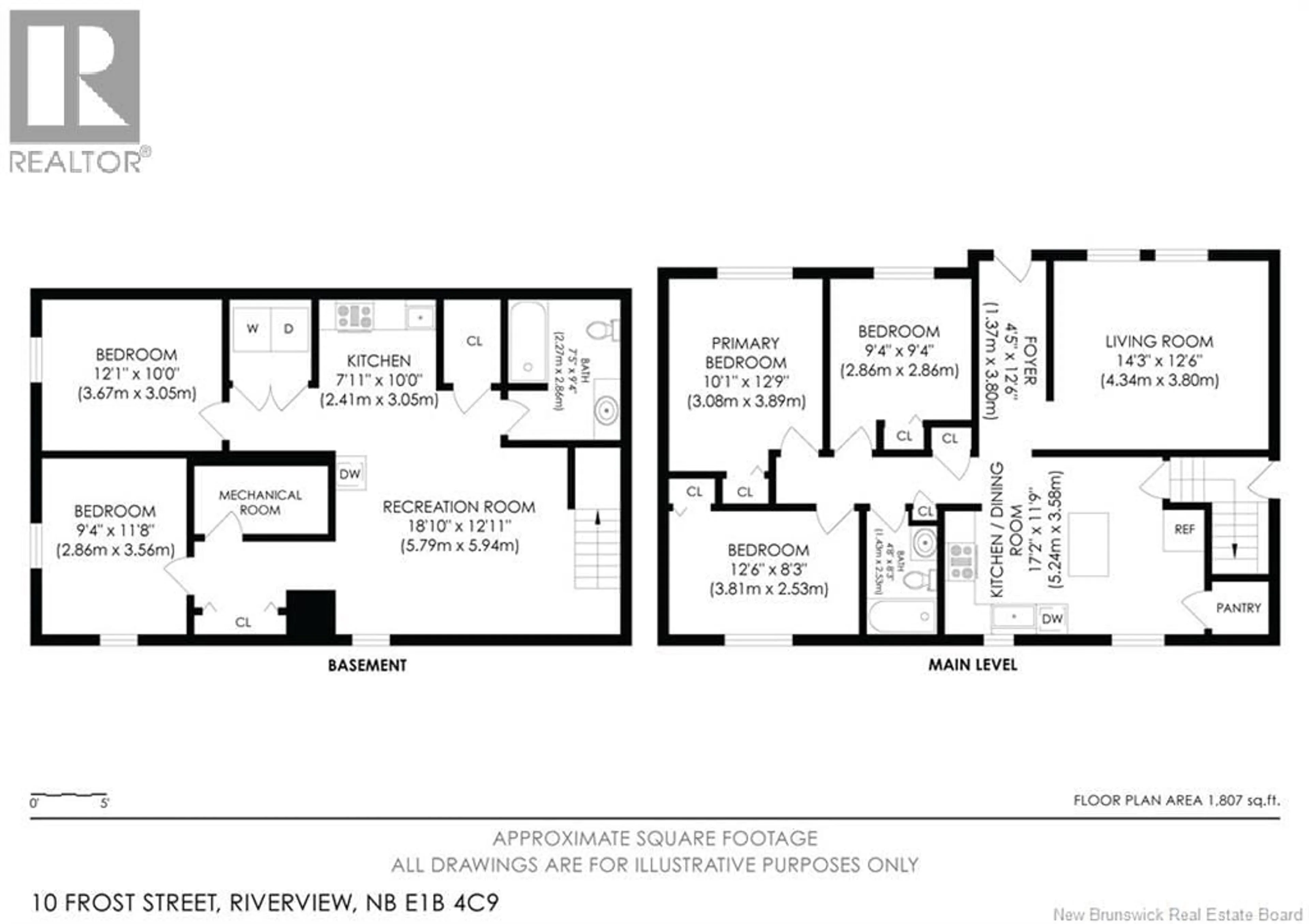 Floor plan for 10 FROST STREET, Riverview New Brunswick E1B4C9