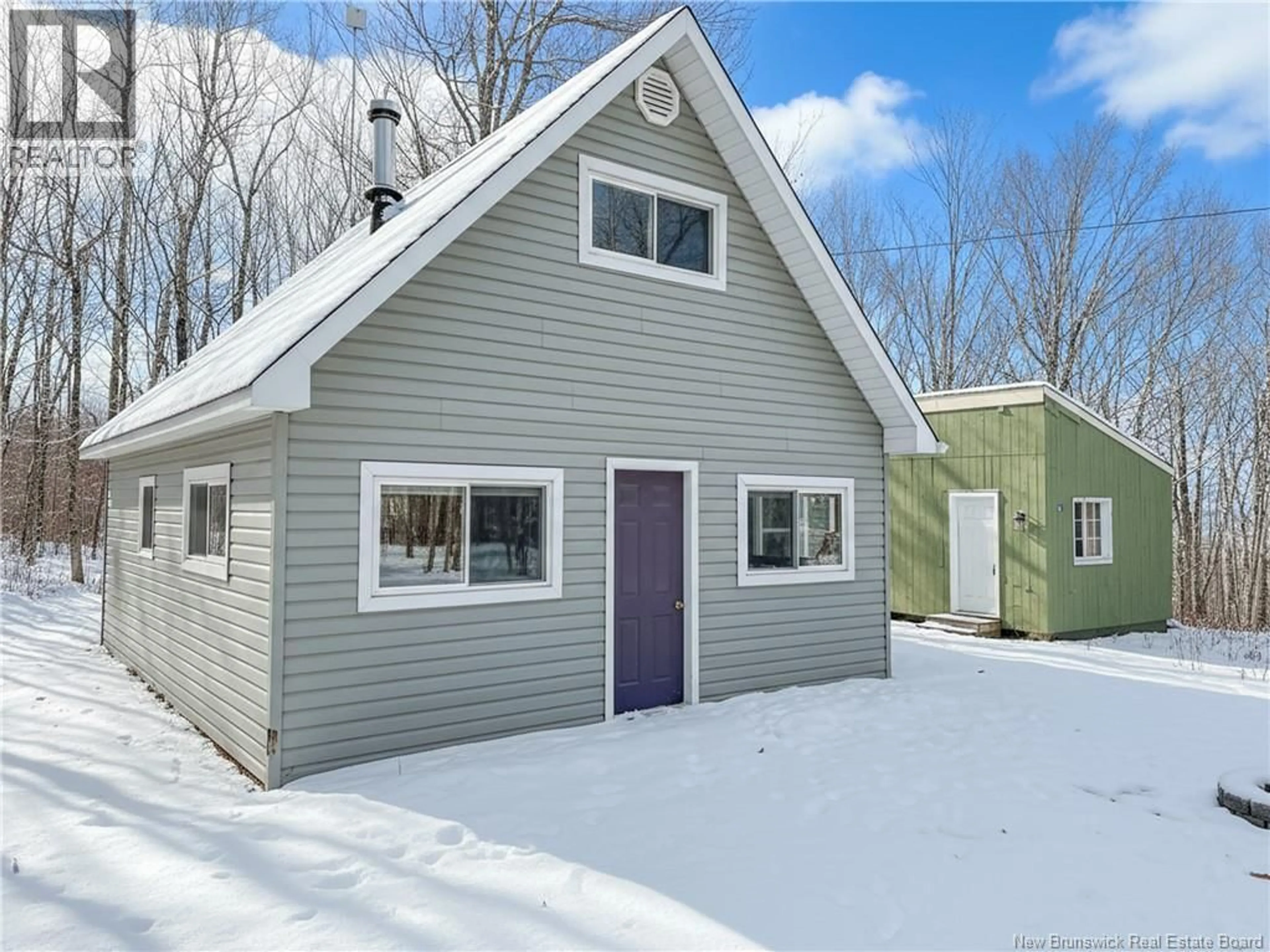 Home with vinyl exterior material, street for 40 SKIERS LANE, Central Hainesville New Brunswick E6E2K2