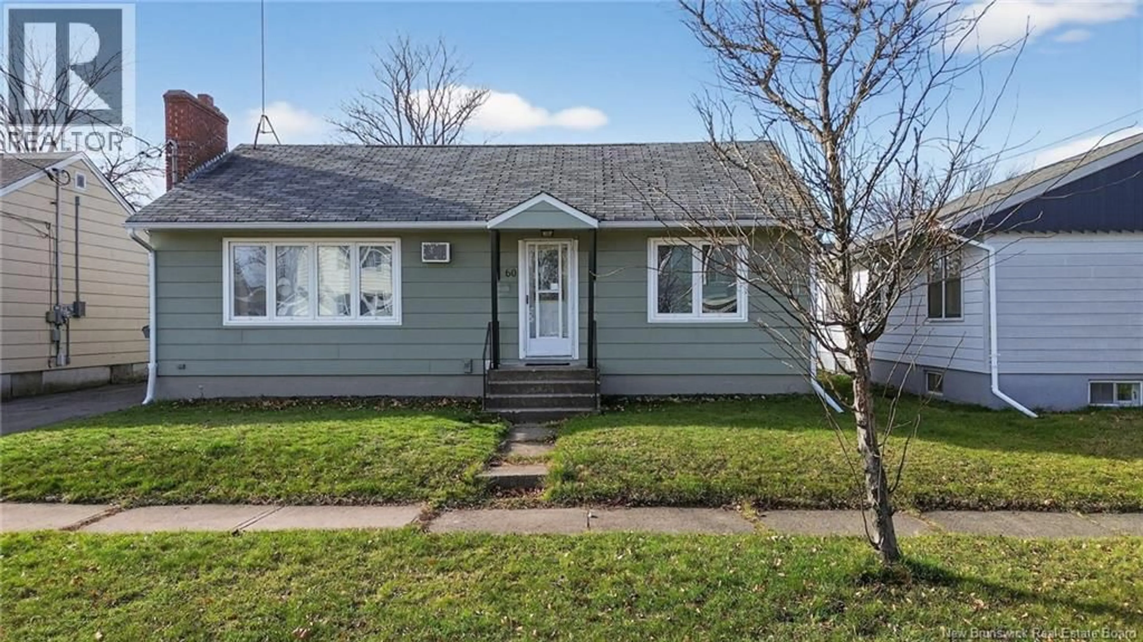 Home with vinyl exterior material, street for 60 BELMONT STREET, Moncton New Brunswick E1C6X6