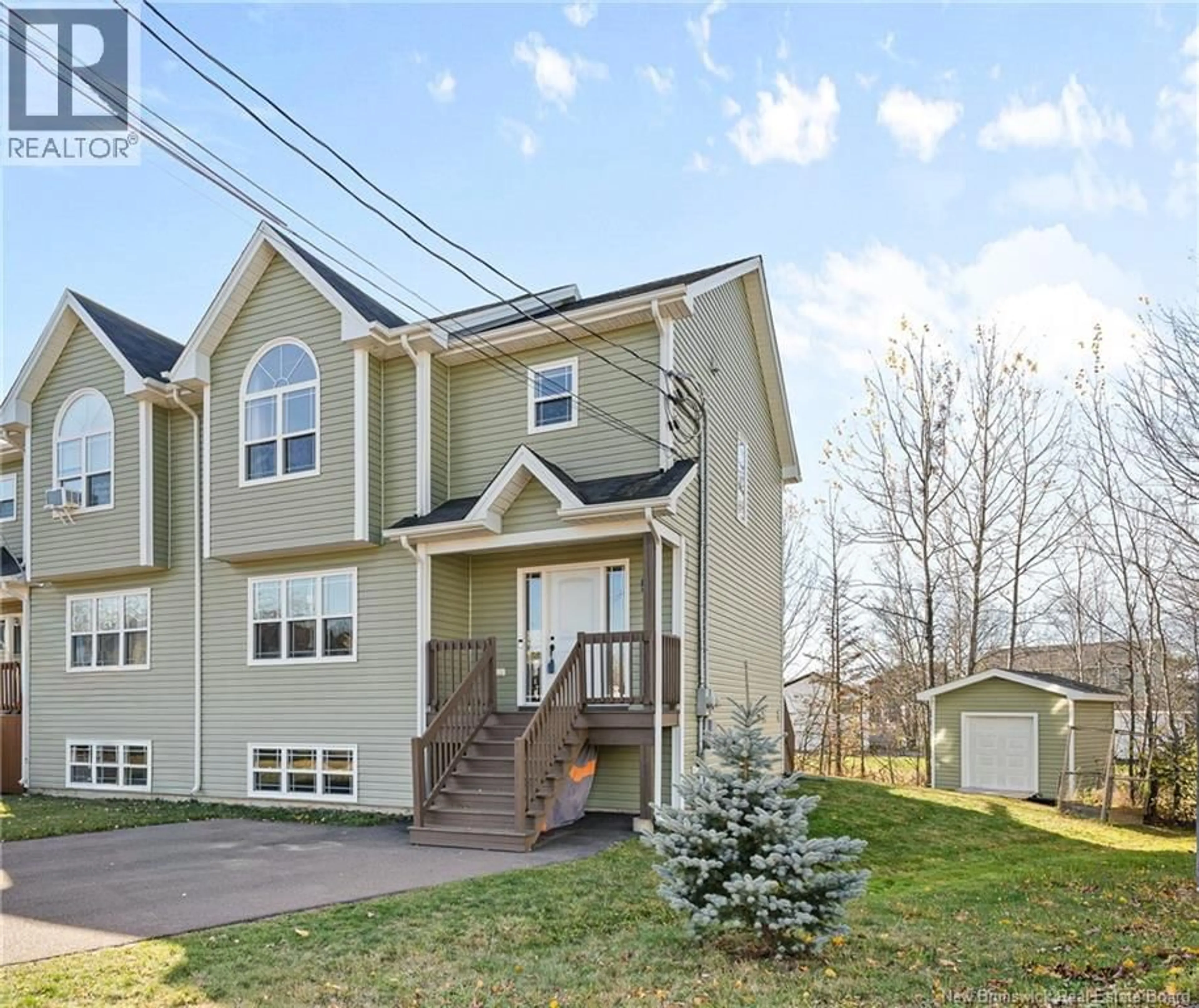 Home with vinyl exterior material, street for 59 CASPIAN COURT, Moncton New Brunswick E1G1X8