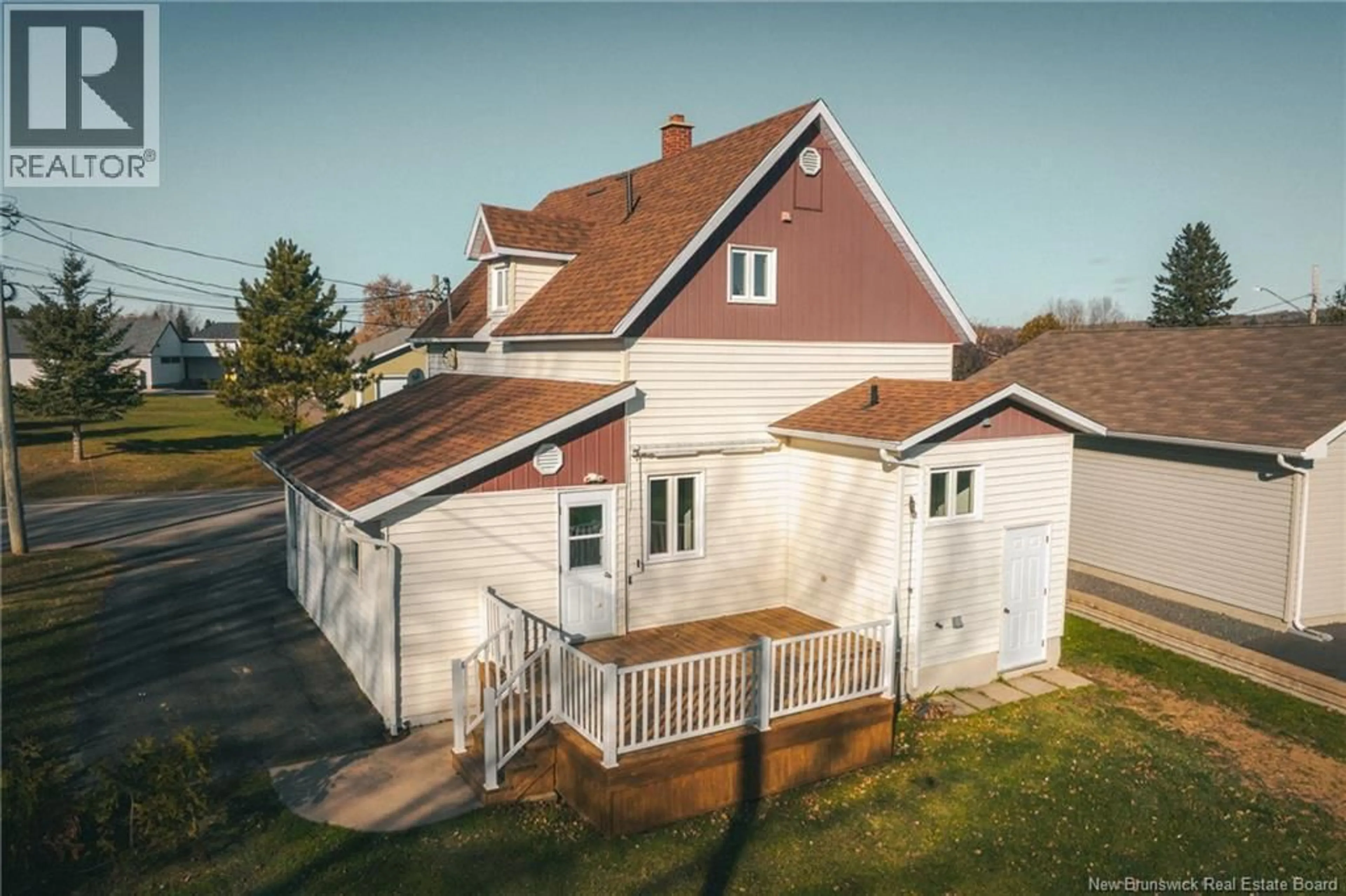 A pic from outside/outdoor area/front of a property/back of a property/a pic from drone, building for 13 VIOLETTE ROAD, Saint-Léonard New Brunswick E7E1Z8